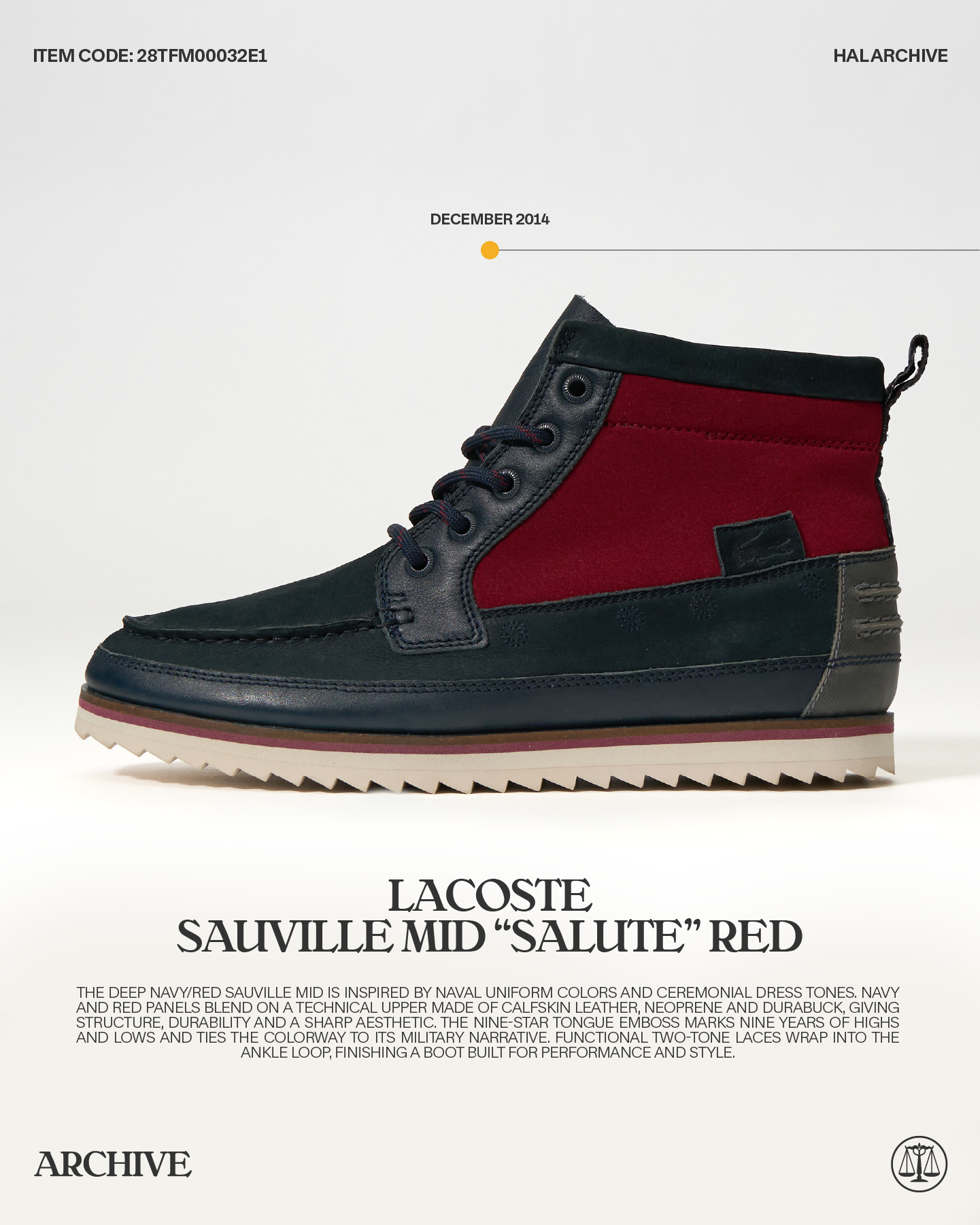Lacoste Marceau Boot - Burgundy