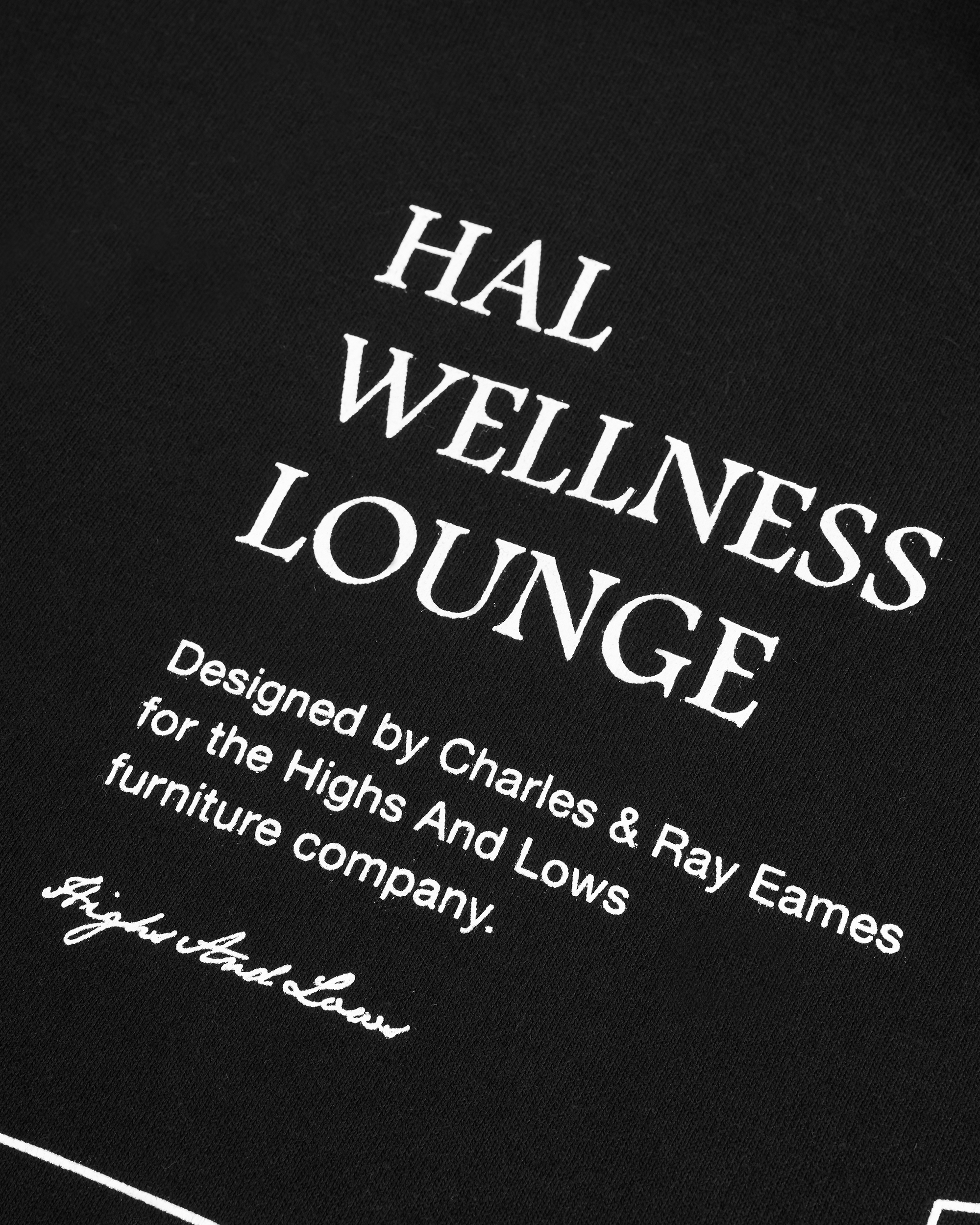 HAL WELLNESS LOUNGE T-SHIRT BLACK