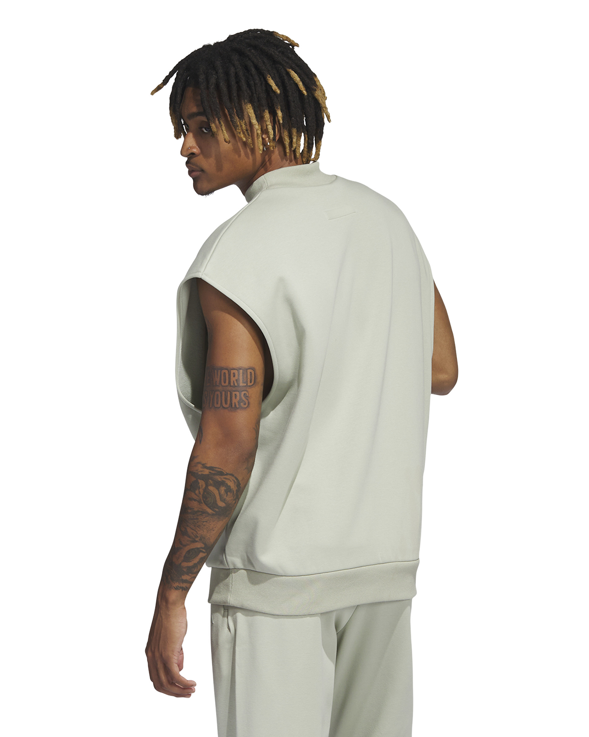 Sleeveless Sweatshirt - Halo Green