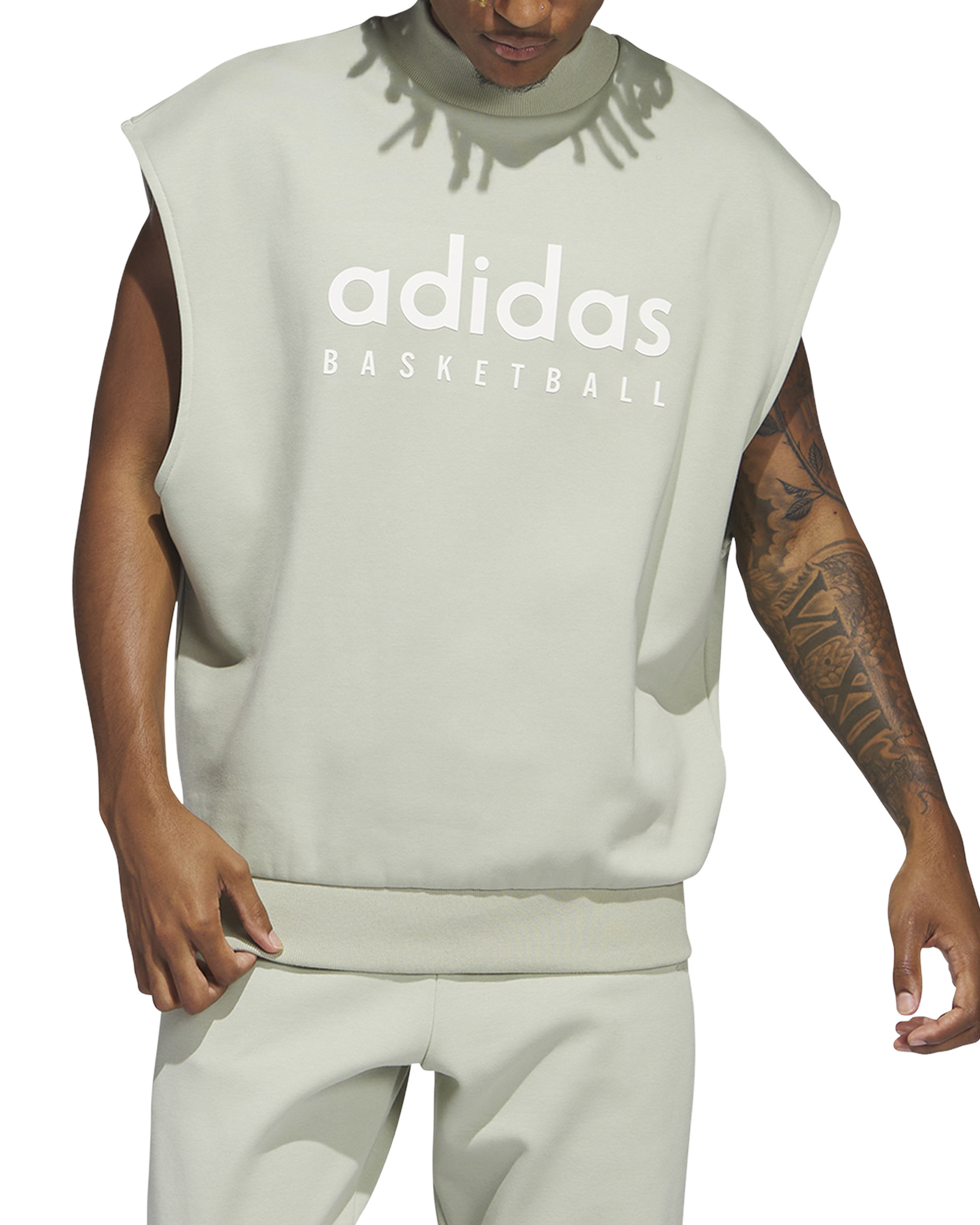 Sleeveless Sweatshirt - Halo Green