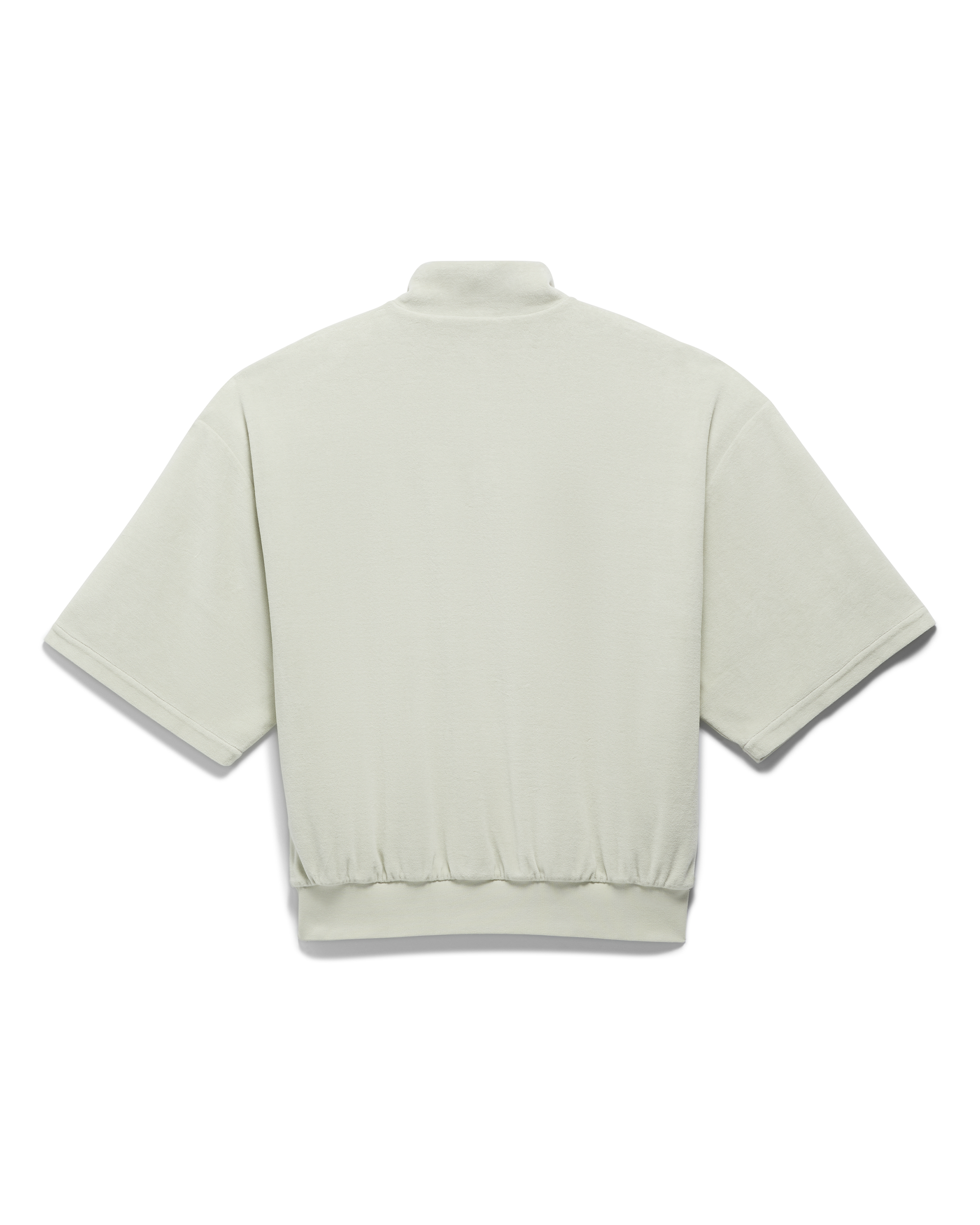 Velour Half Zip Sweatshirt - Halo Green