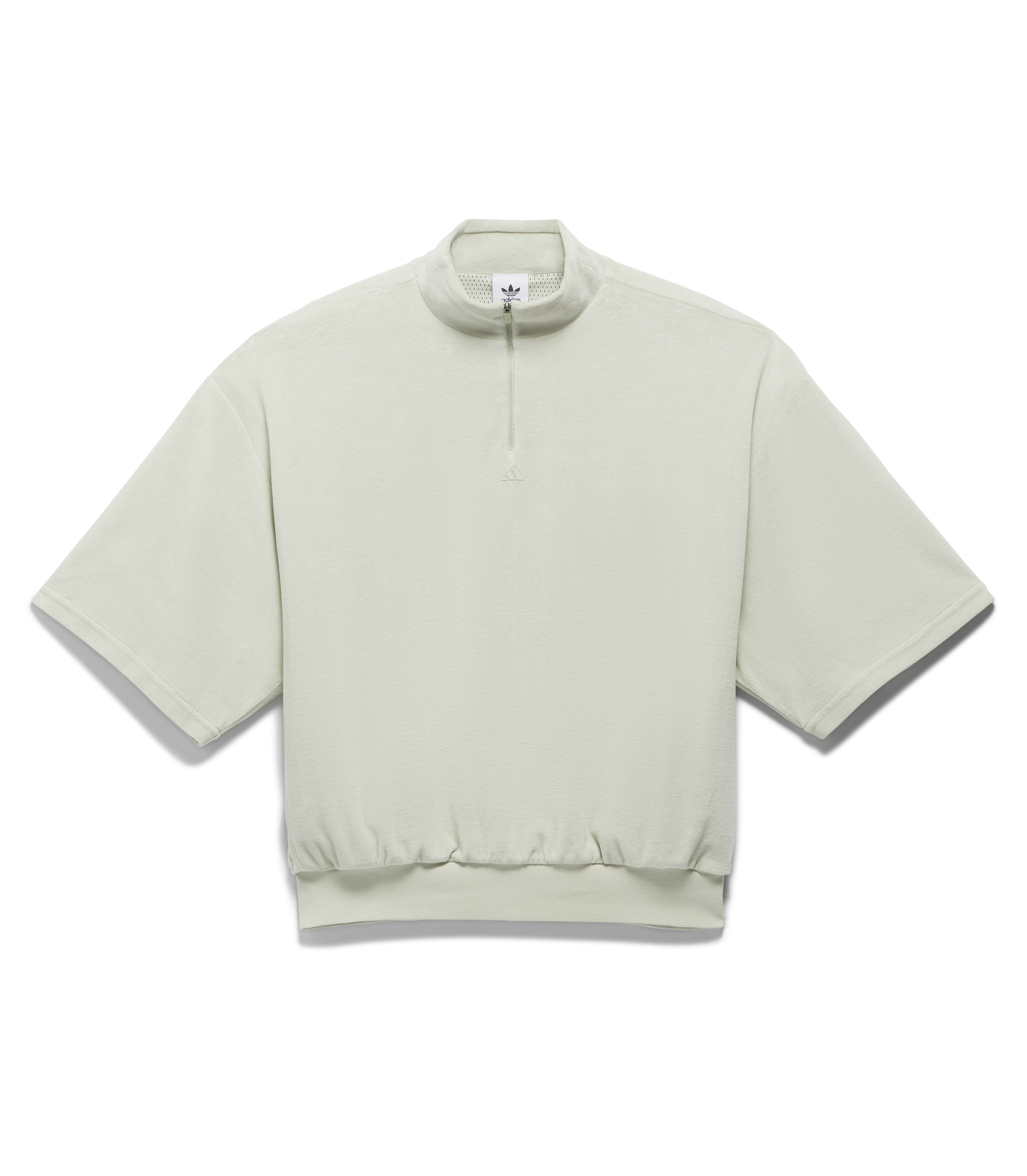 Velour Half Zip Sweatshirt - Halo Green