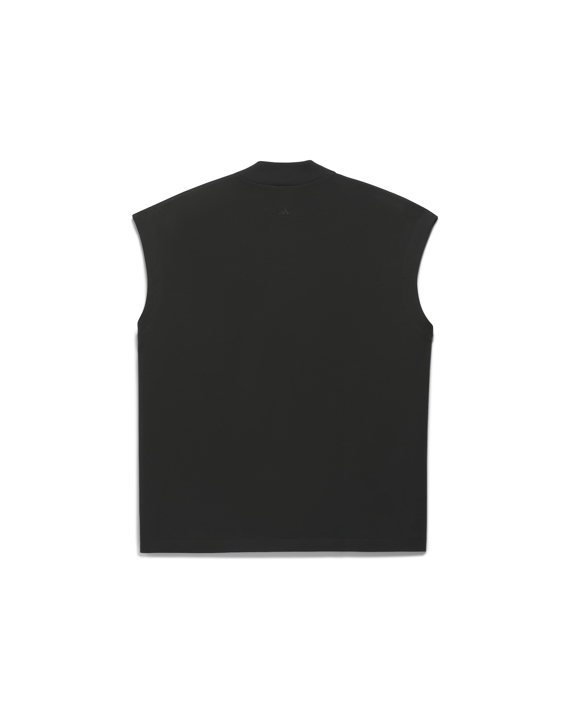 Mockneck Sleeveless T-shirt - Black
