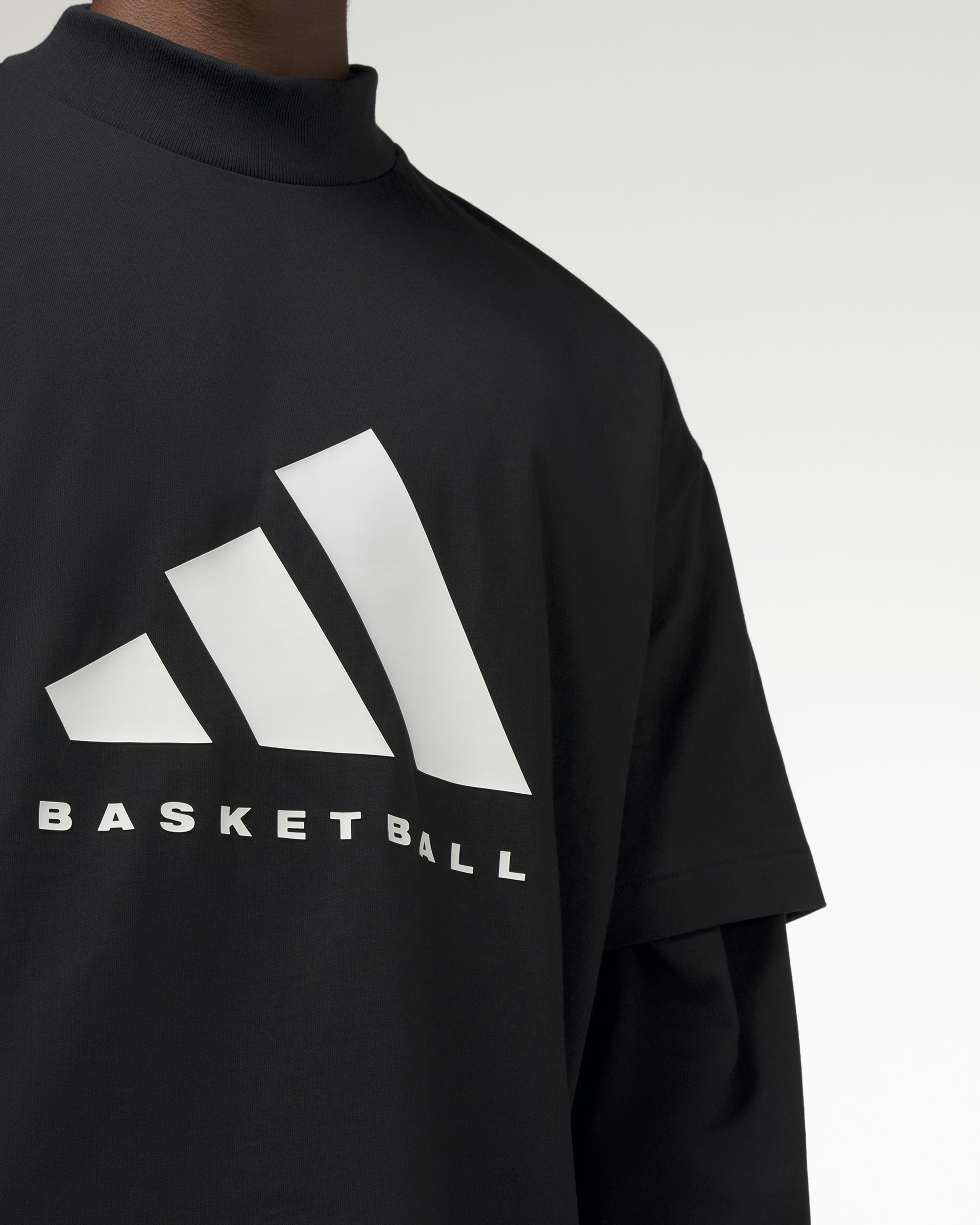 Mockneck T-shirt - Black