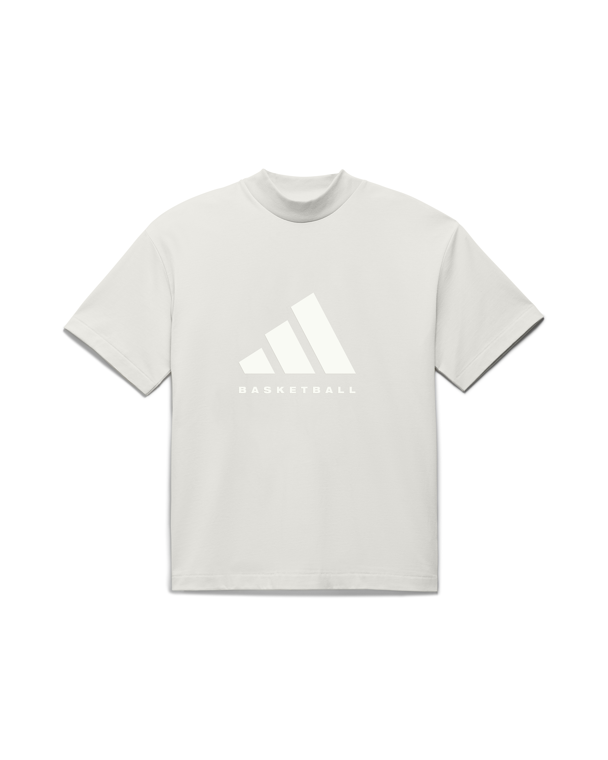 Mockneck T-shirt - Aluminium