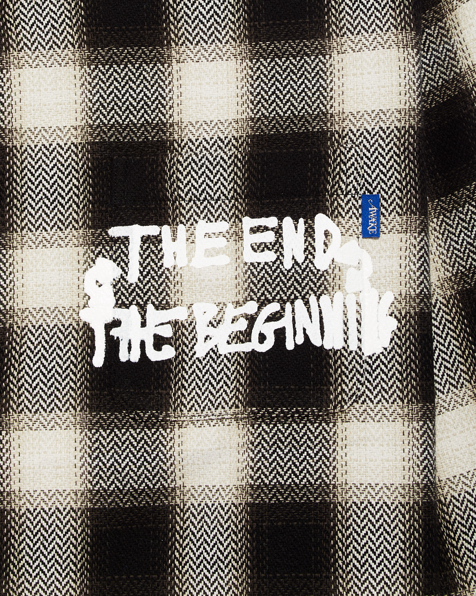 End and Beginning Embroidered Flannel - Cream