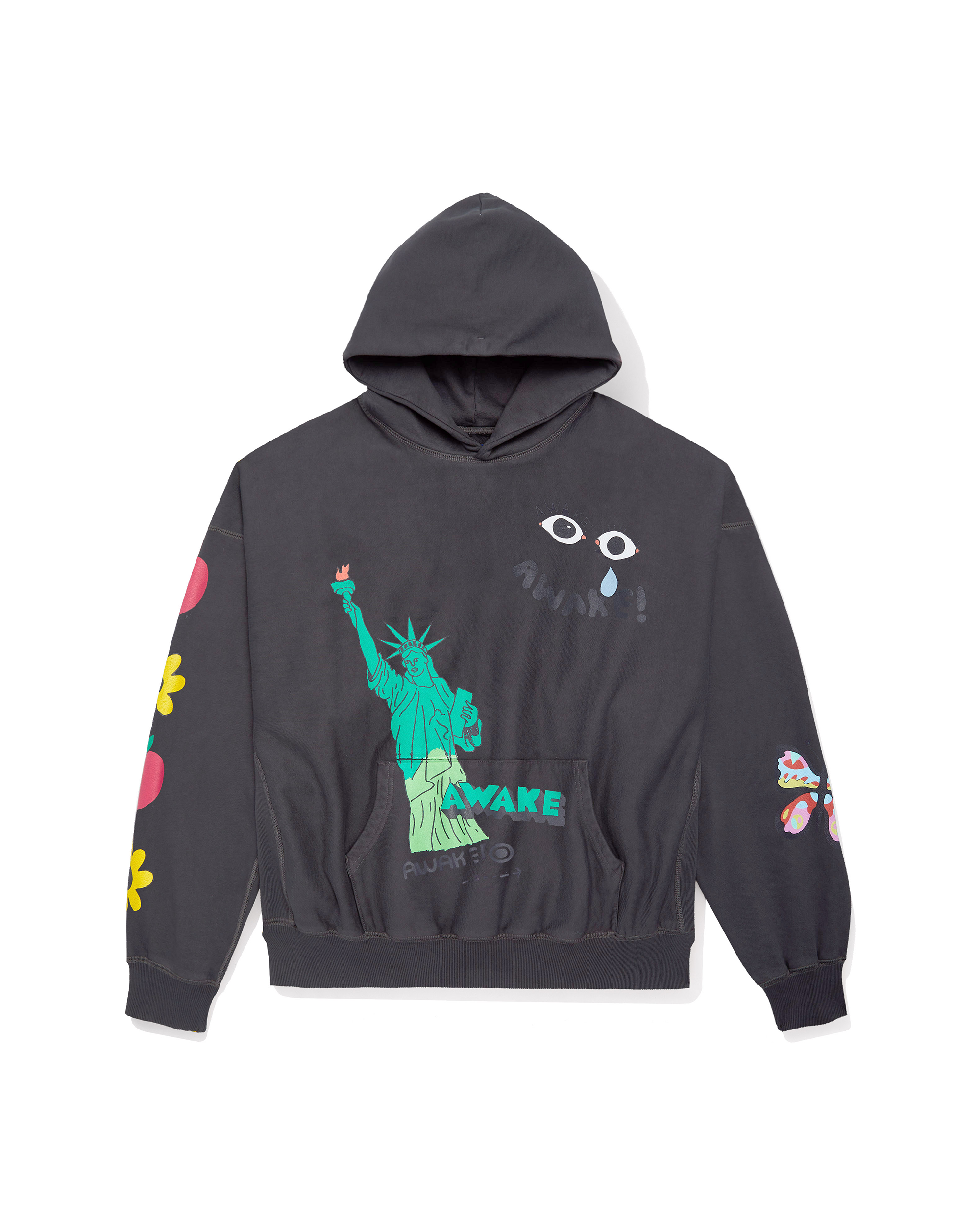 Stefan Meier Printed Hoodie - Charcoal