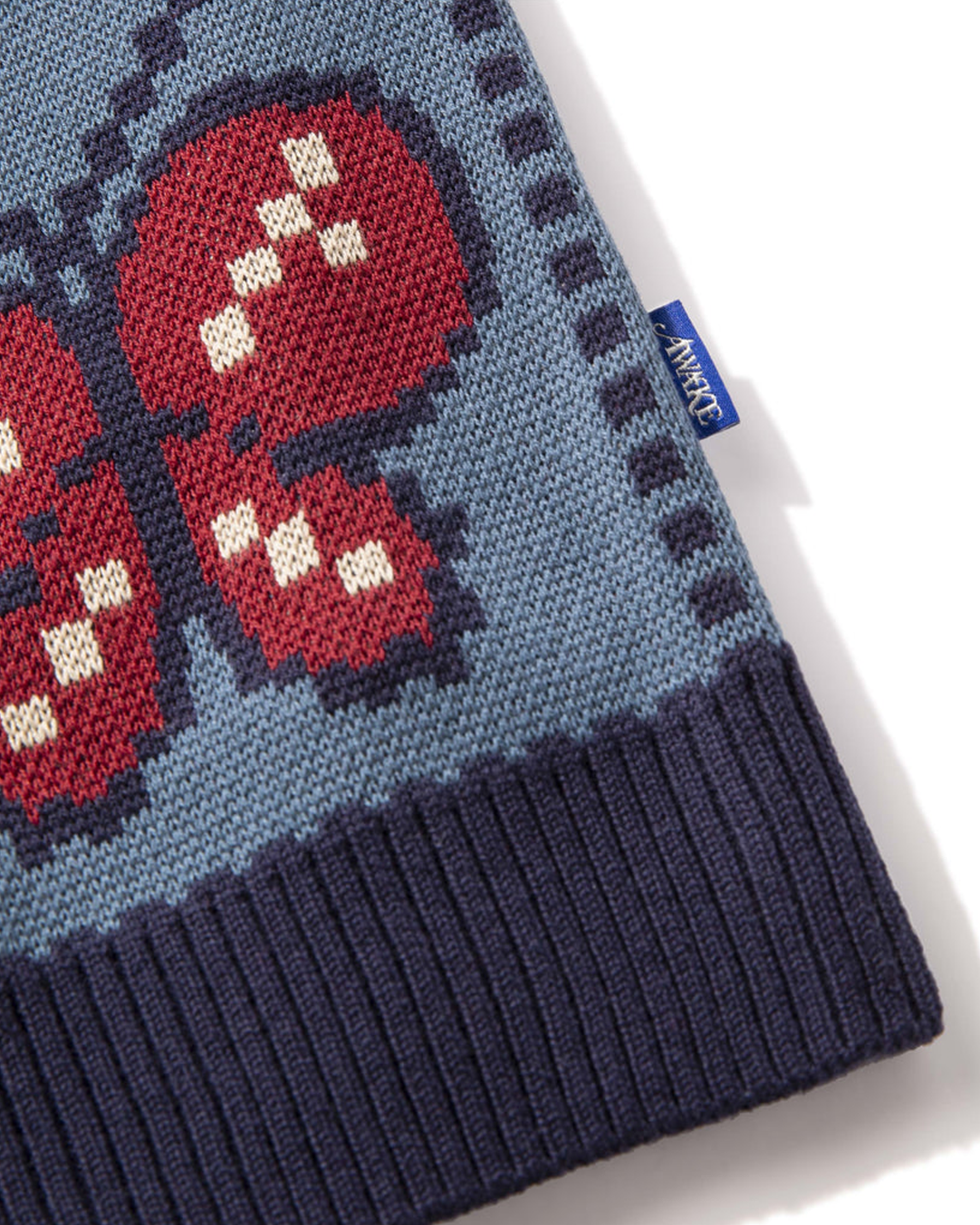 Butterfly Sweater Vest - Blue / Red