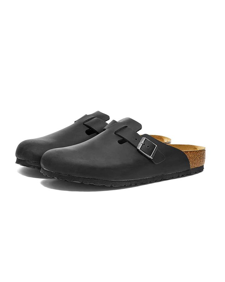 Boston - Black Oiled Leather
