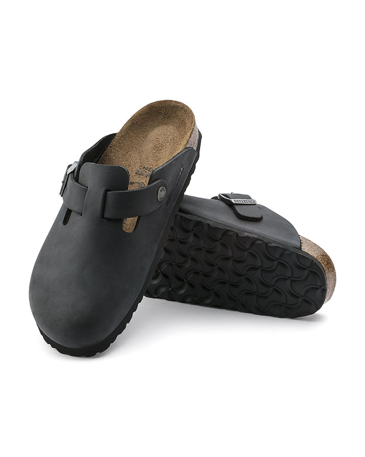 Boston - Black Oiled Leather