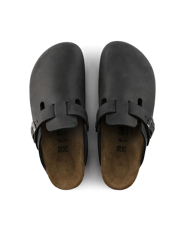Boston - Black Oiled Leather