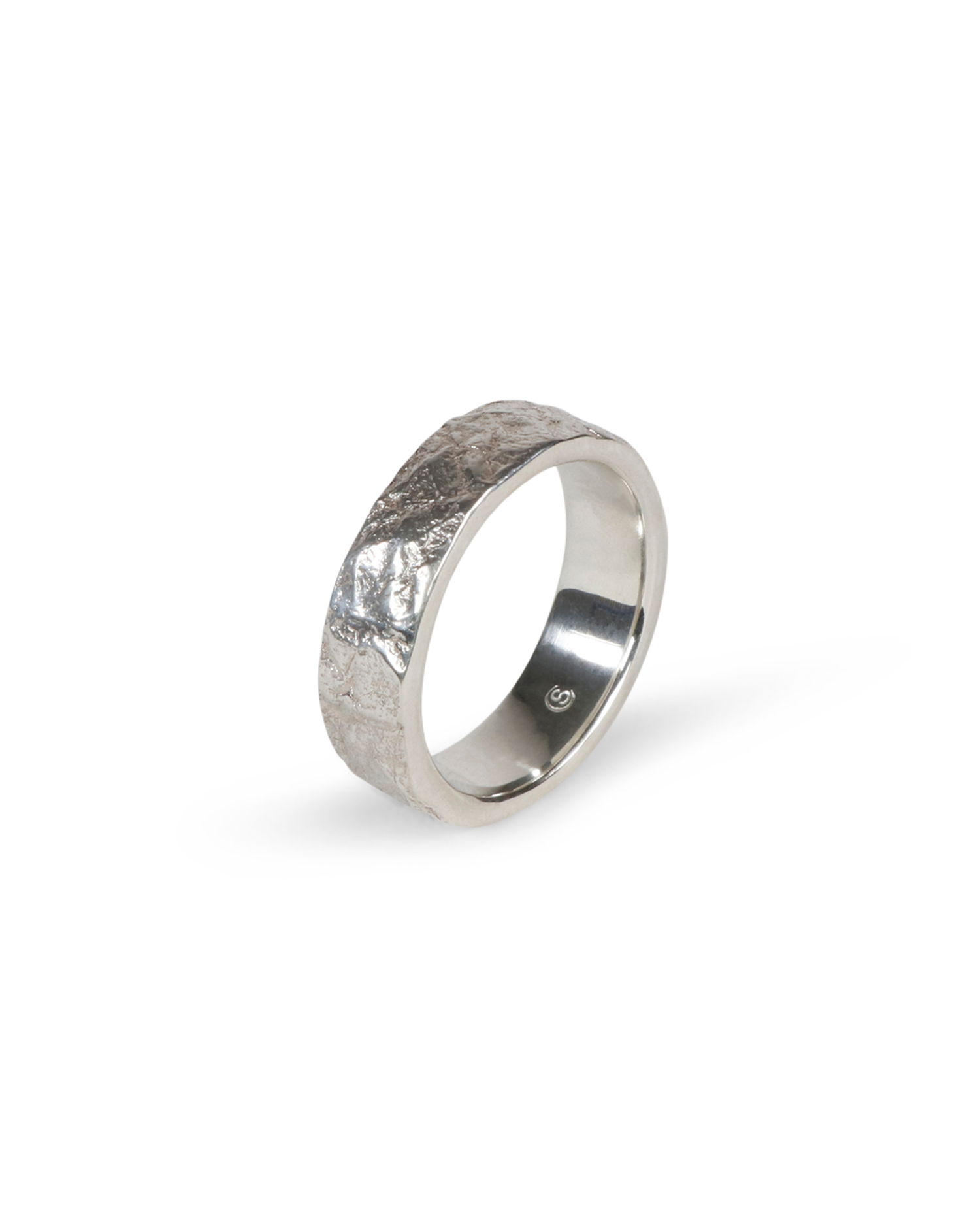 Crumpled Ring - 925 Sterling Silver