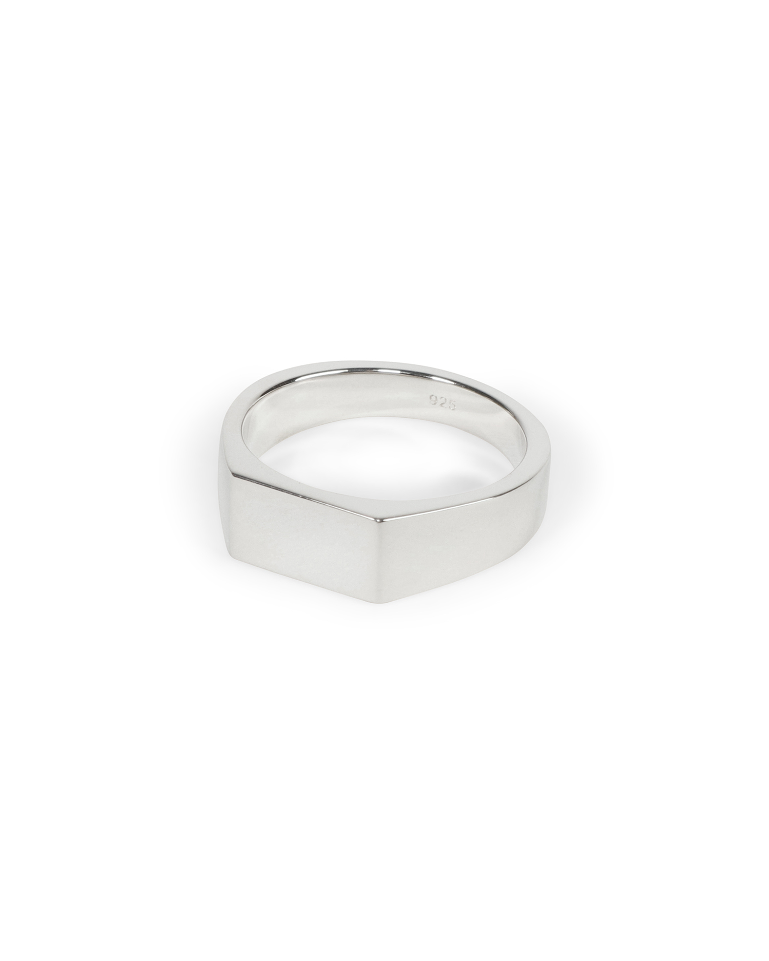 TYPE 003 Rectangle Signet Ring - 925 Sterling Silver