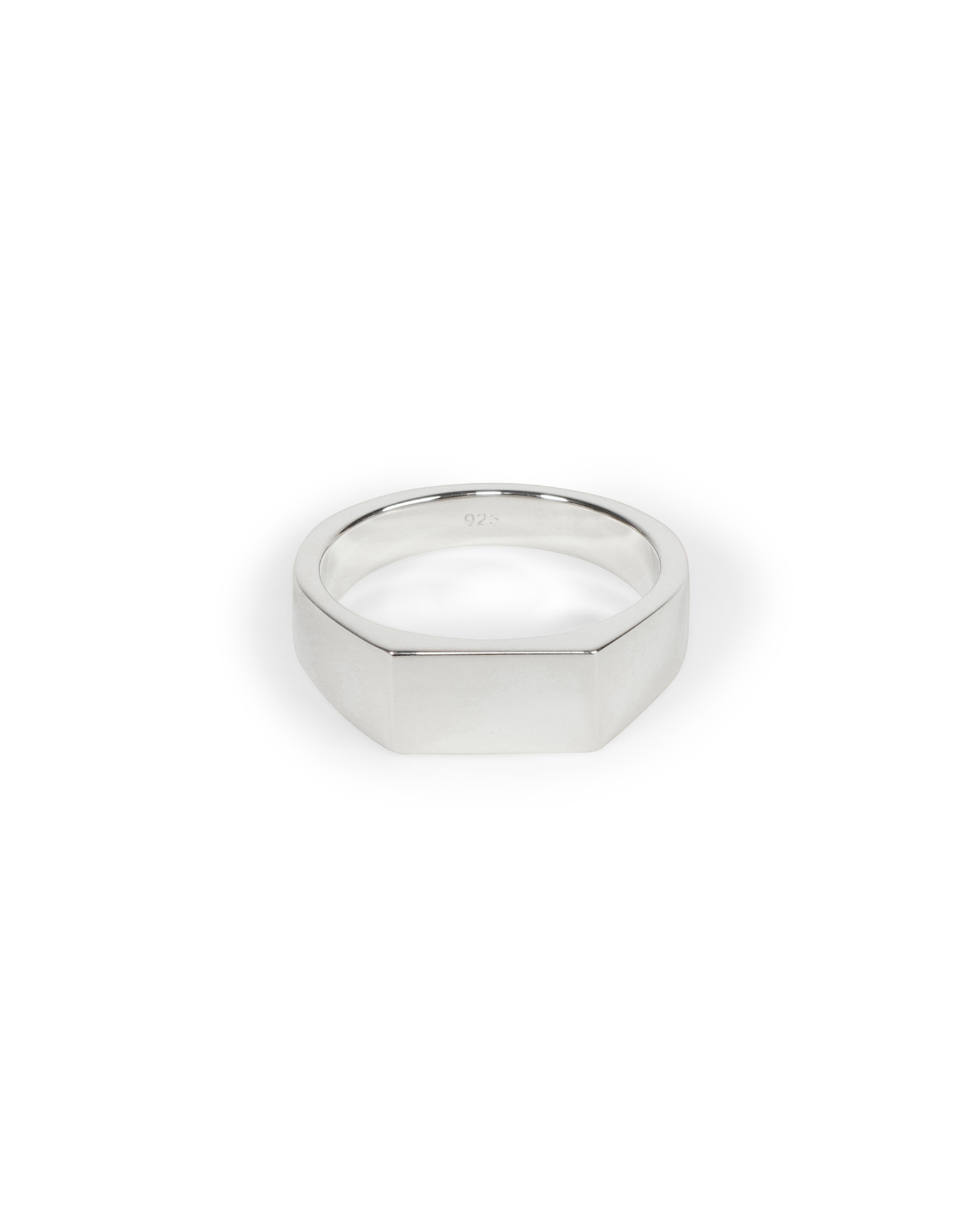 TYPE 003 Rectangle Signet Ring - 925 Sterling Silver