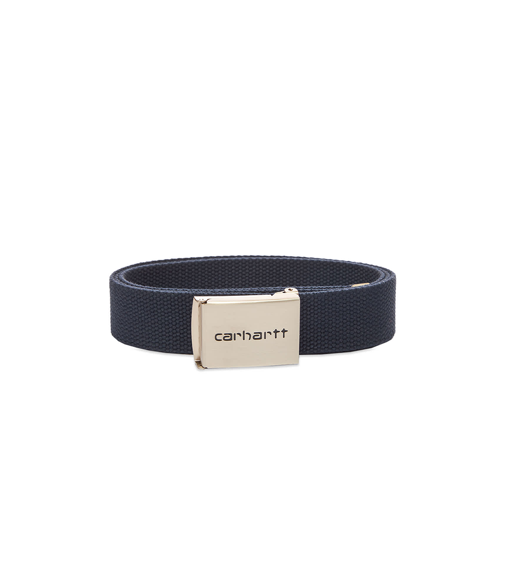 Clip Belt Chrome - Dark Navy