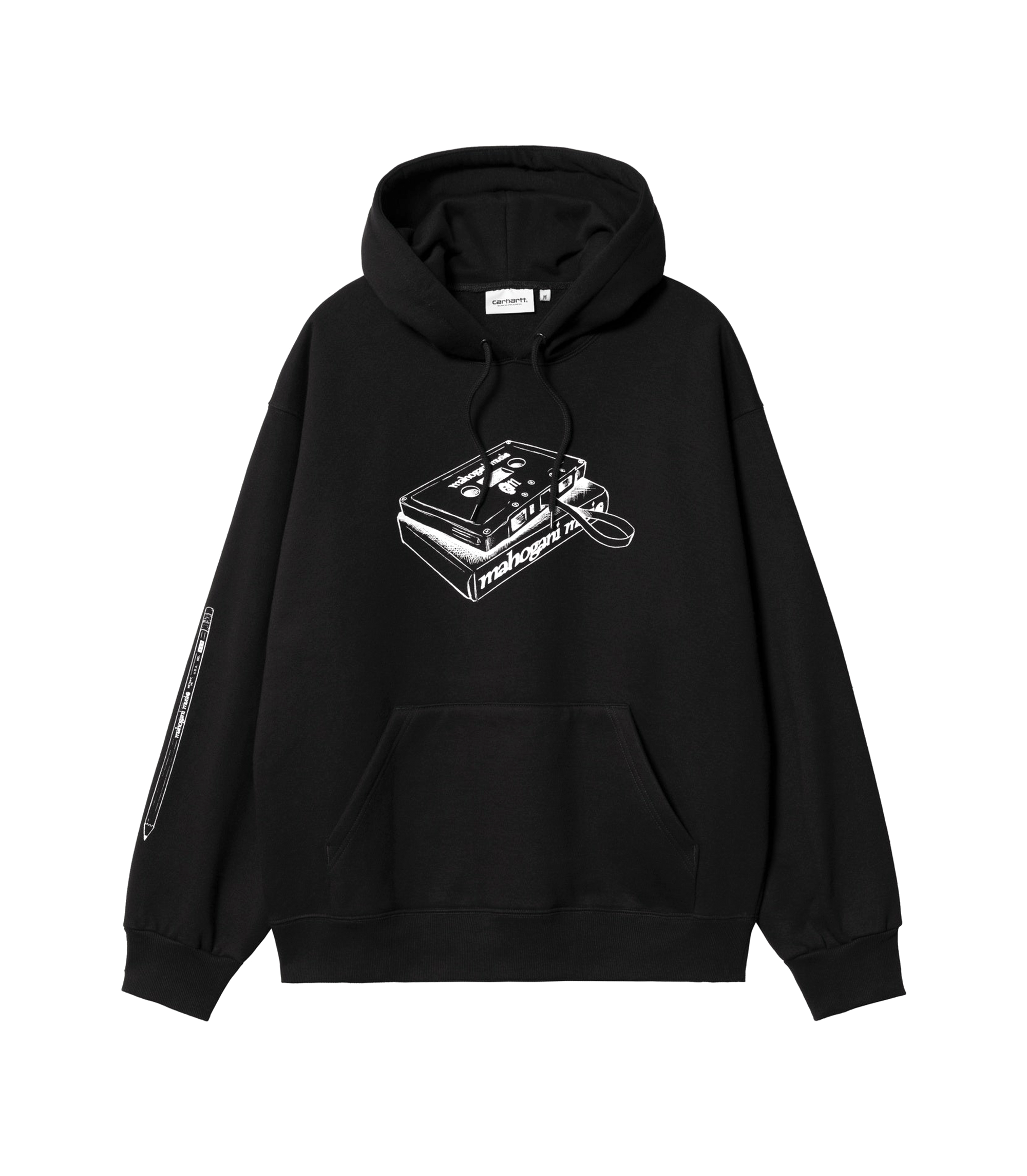Relevant Parties Mahogani Music Hooded Sweatshirt - Black / White