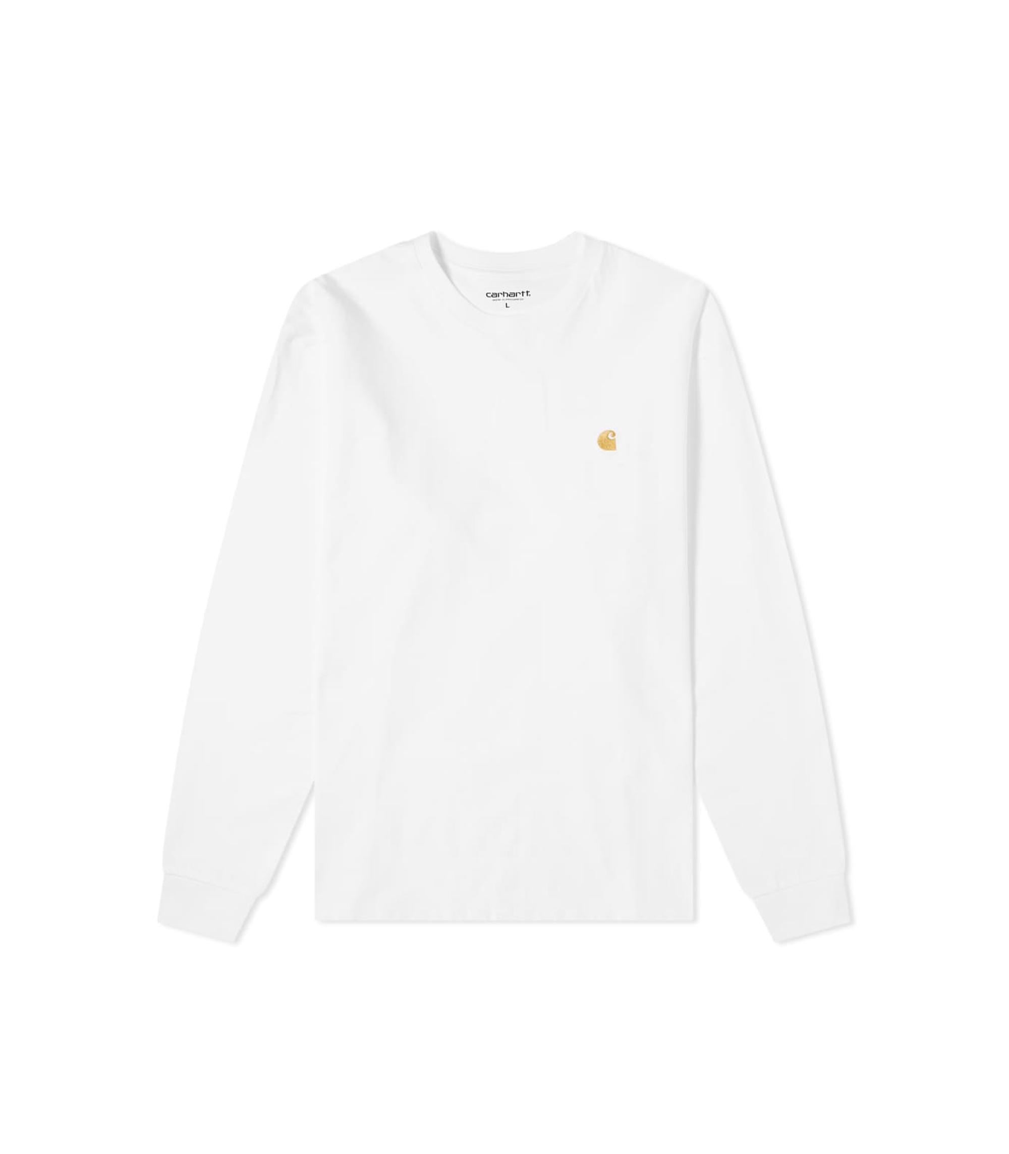 Chase L/S T-Shirt - White / Gold