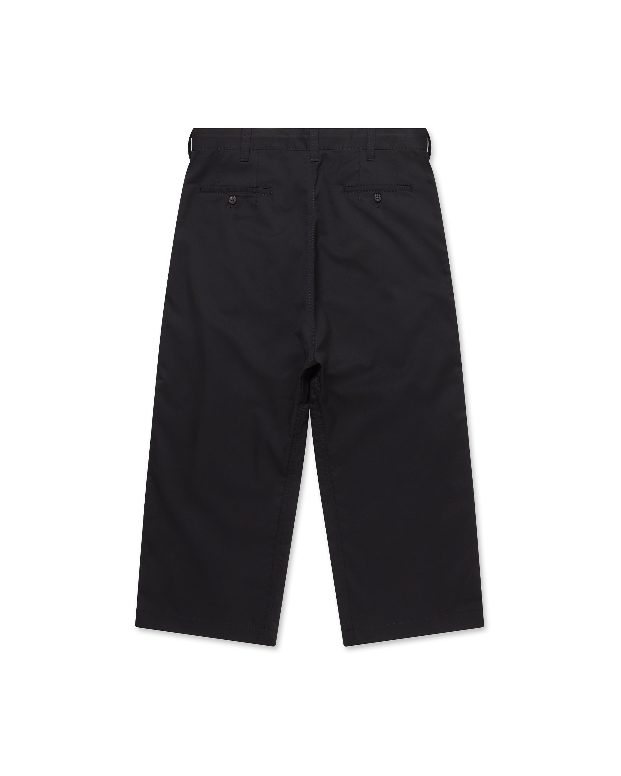 CORDURA Blend Wool Pleated Pants - Black