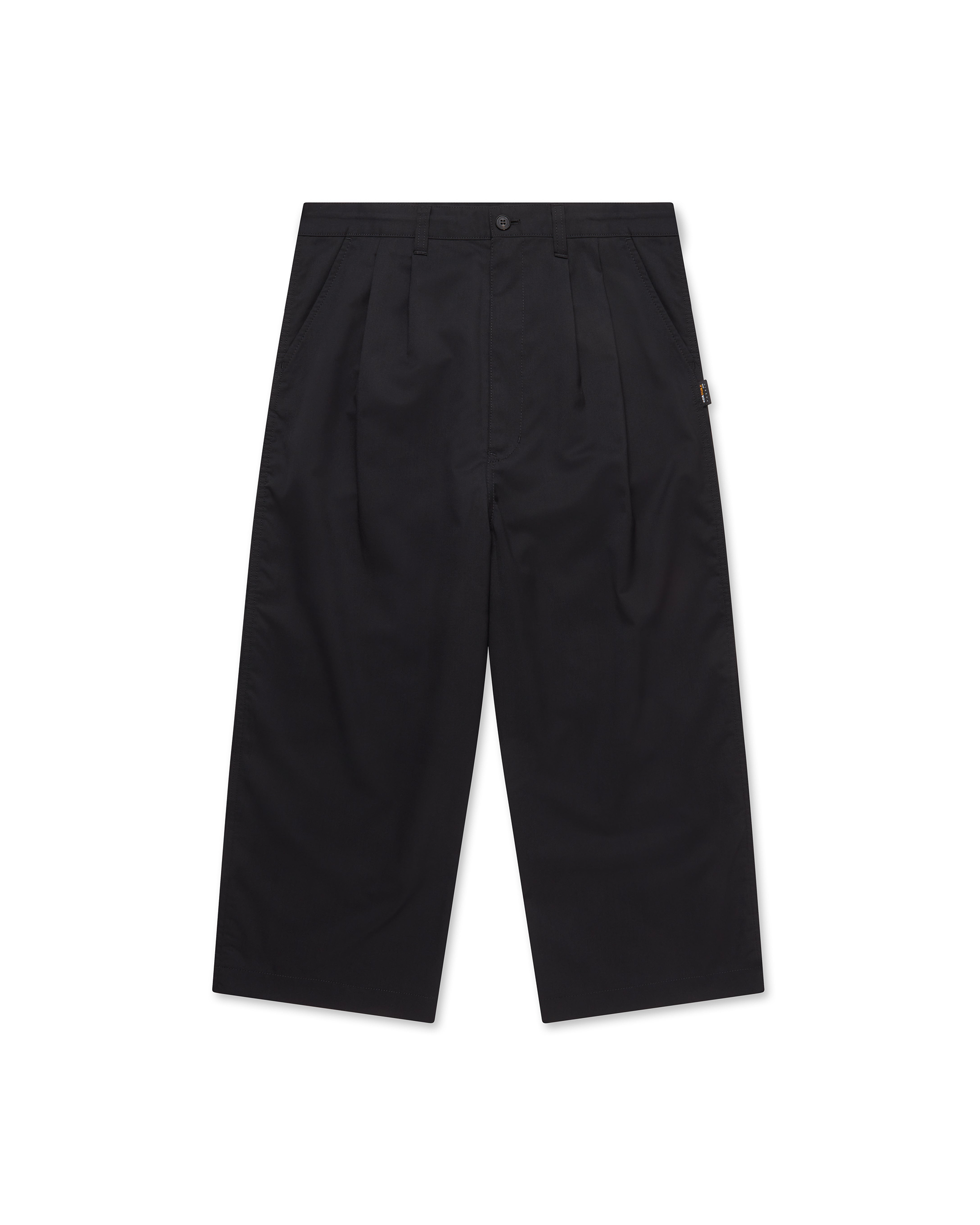 CORDURA Blend Wool Pleated Pants - Black