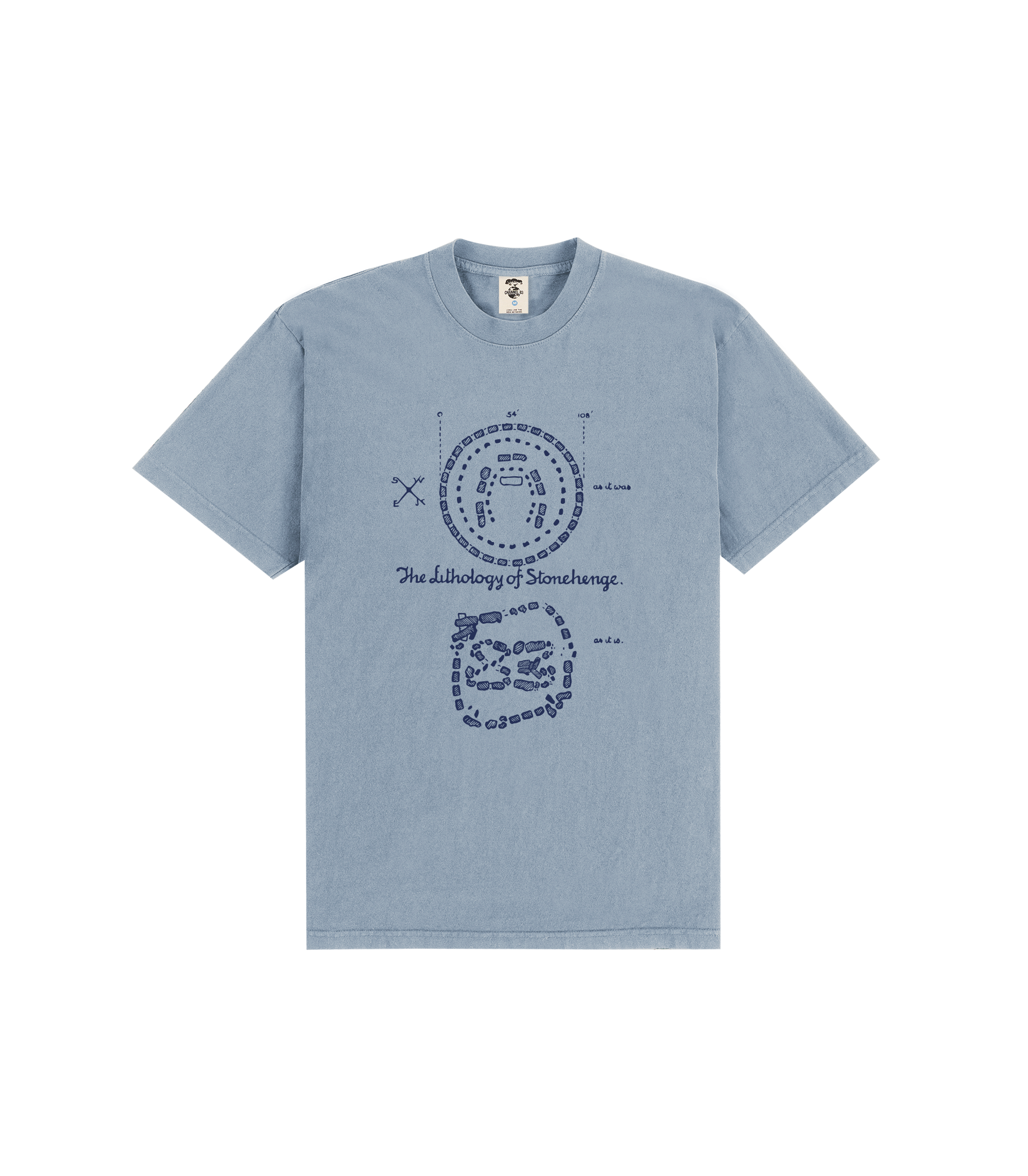 Lithology T-shirt - Clear Bleu