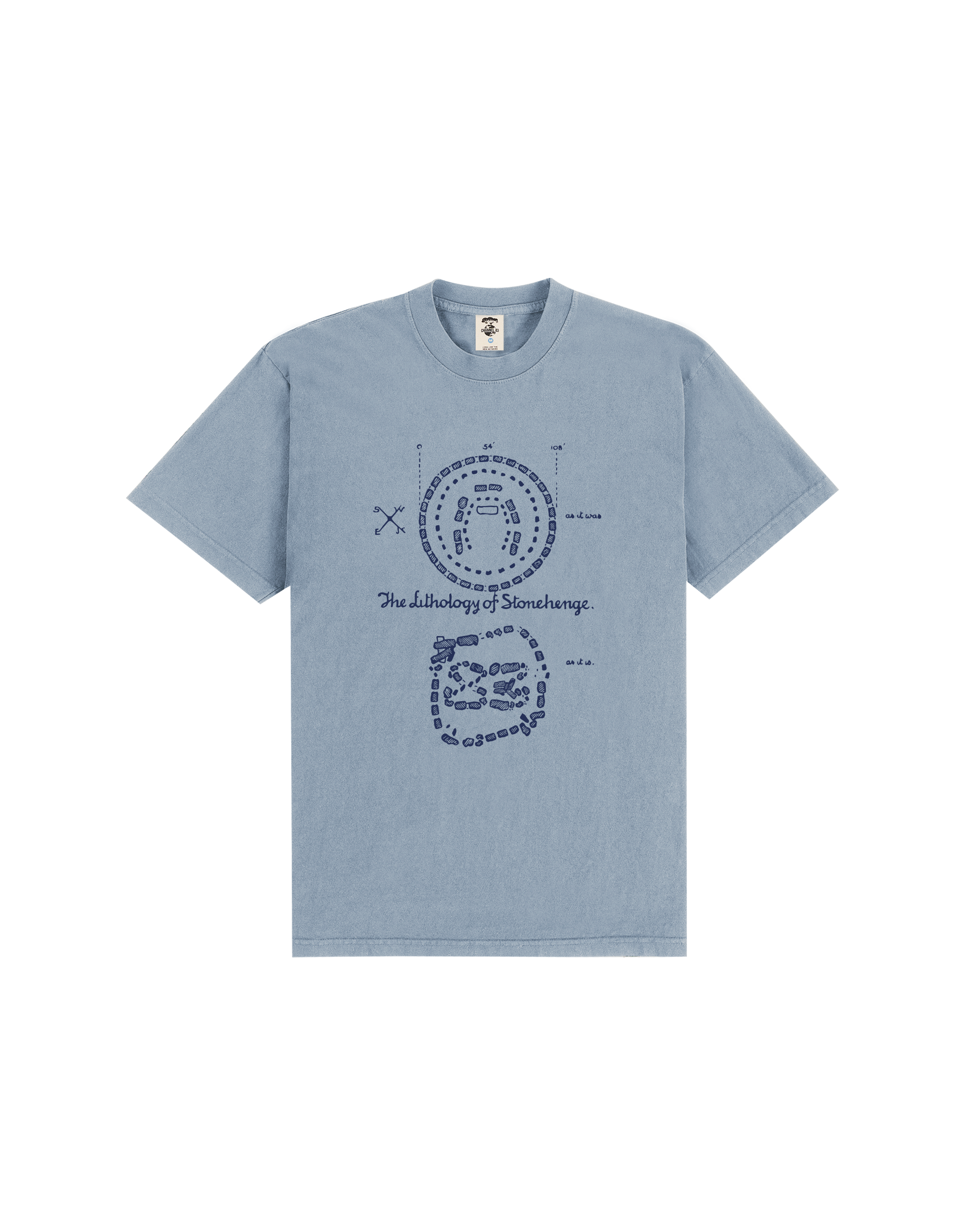 Lithology T-shirt - Clear Bleu