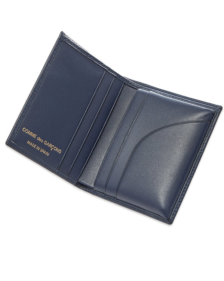 COMME des GARCONS Wallet ネイビー Classic Bifold Wallet - Navy – HIGHS AND LOWS