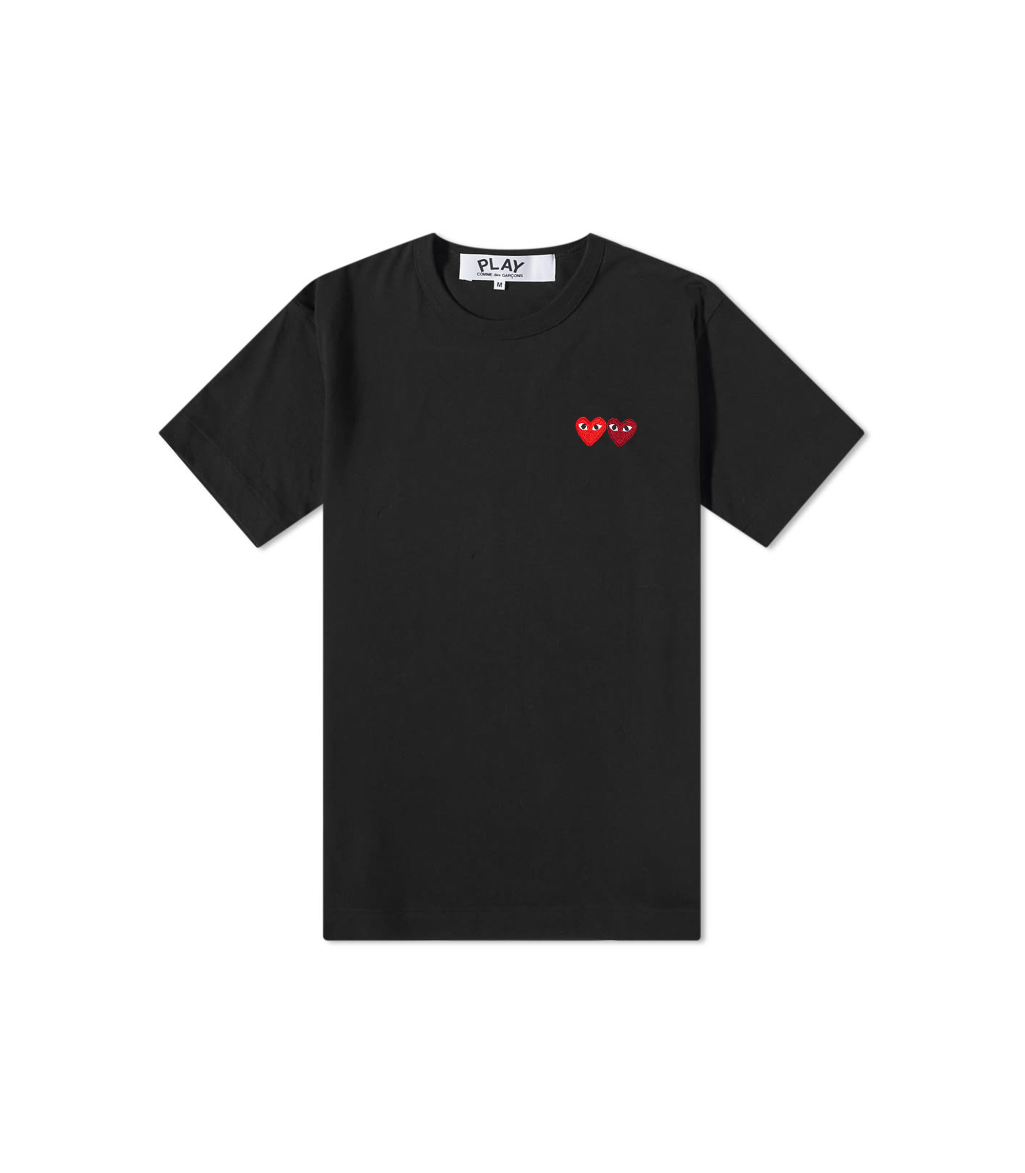 Double Heart Logo T-shirt - Black