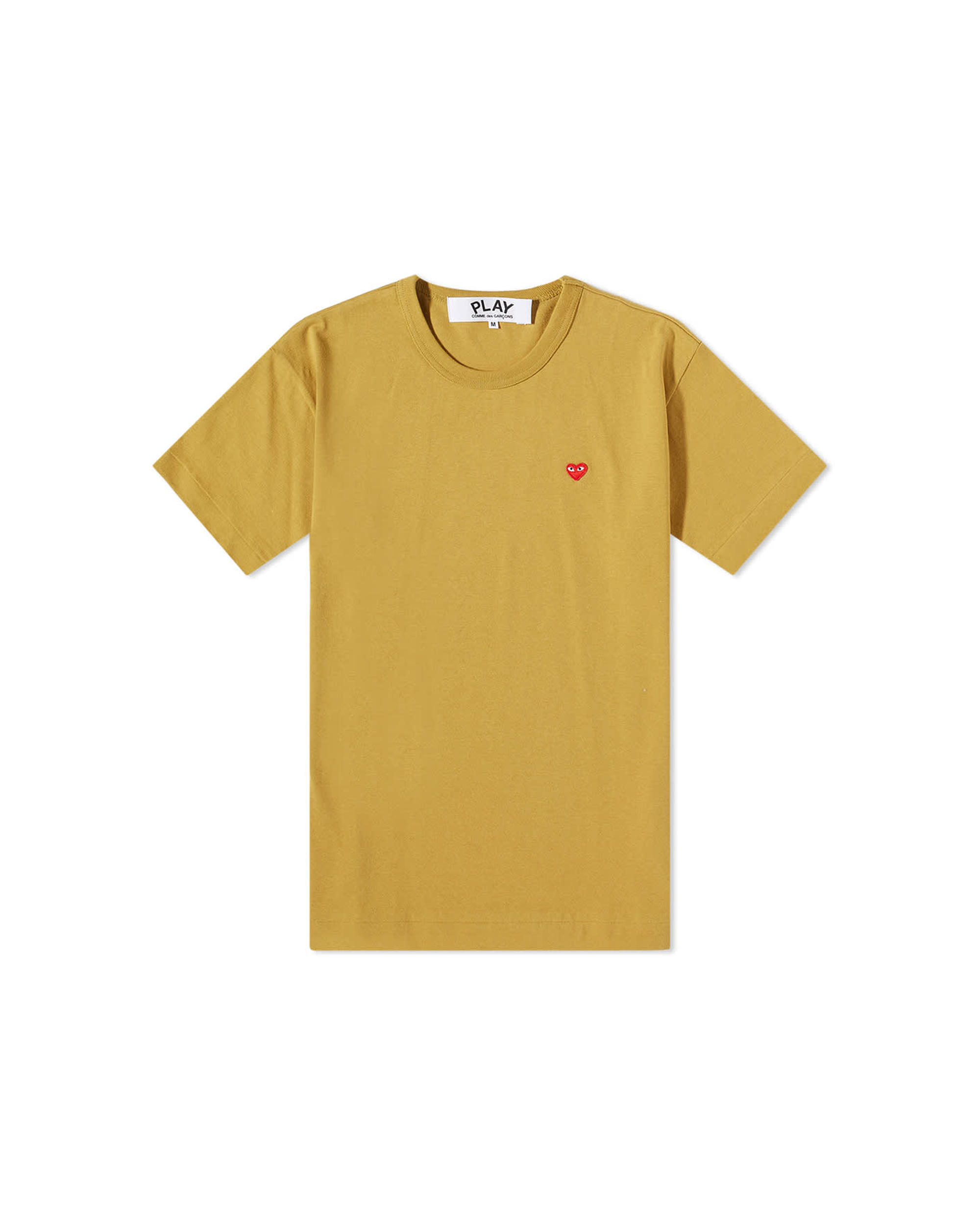 Mini Heart Logo T-shirt - Mustard / Red