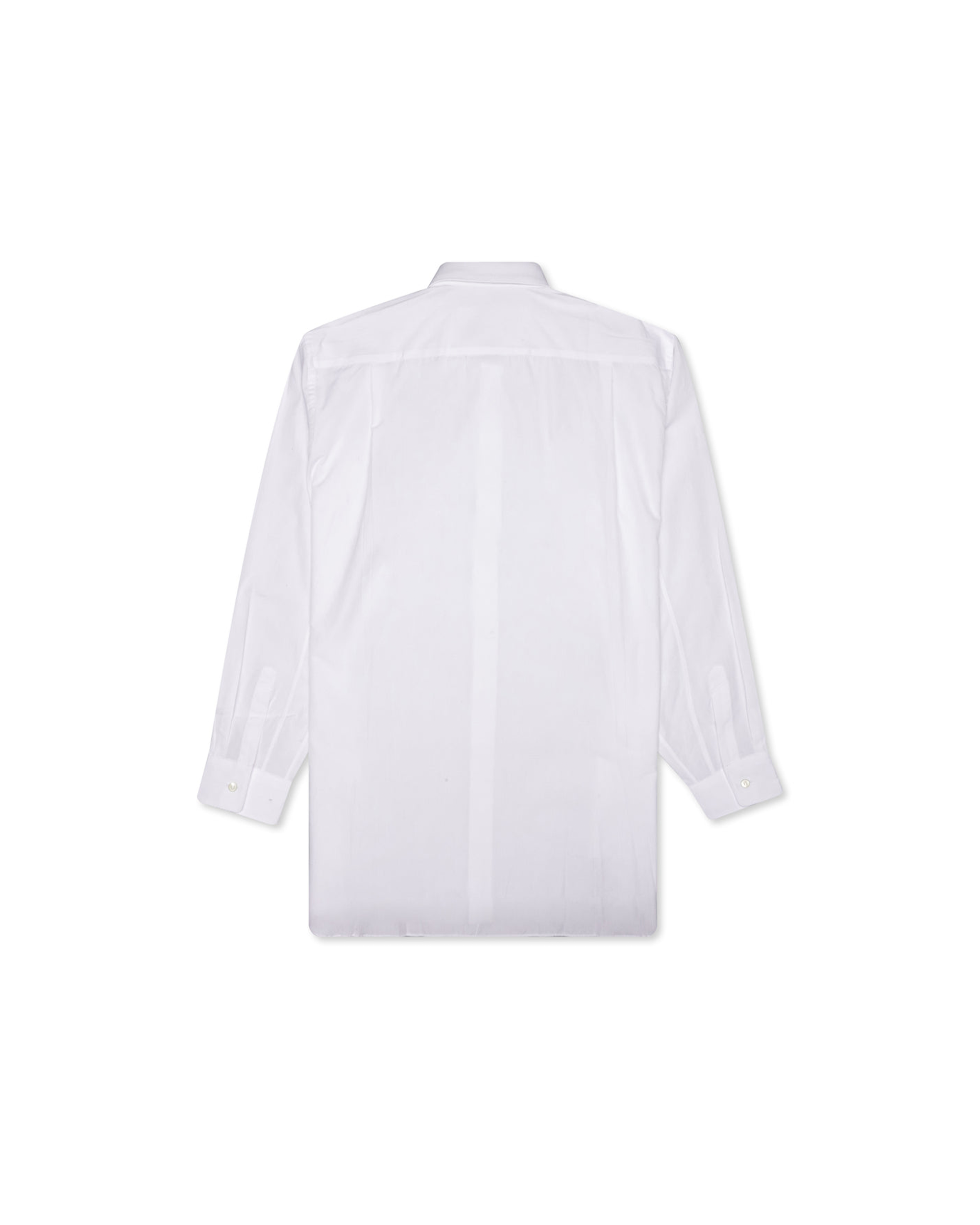 Heart Logo Button Down Shirt - White / Red