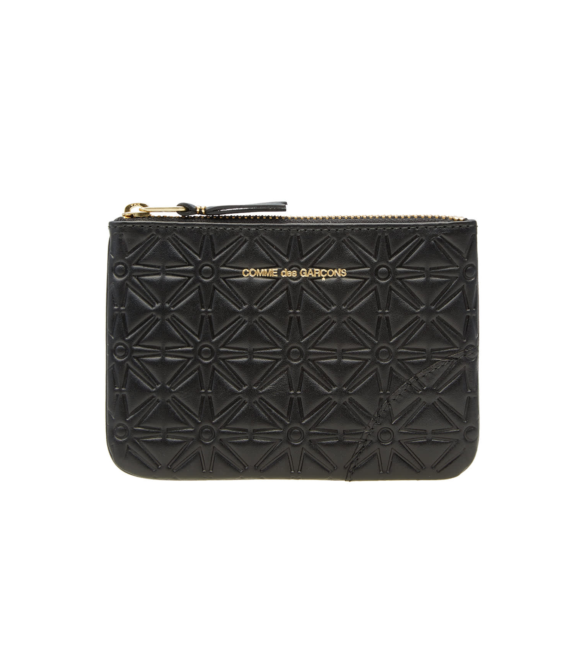 Embossed Coin Wallet - Black