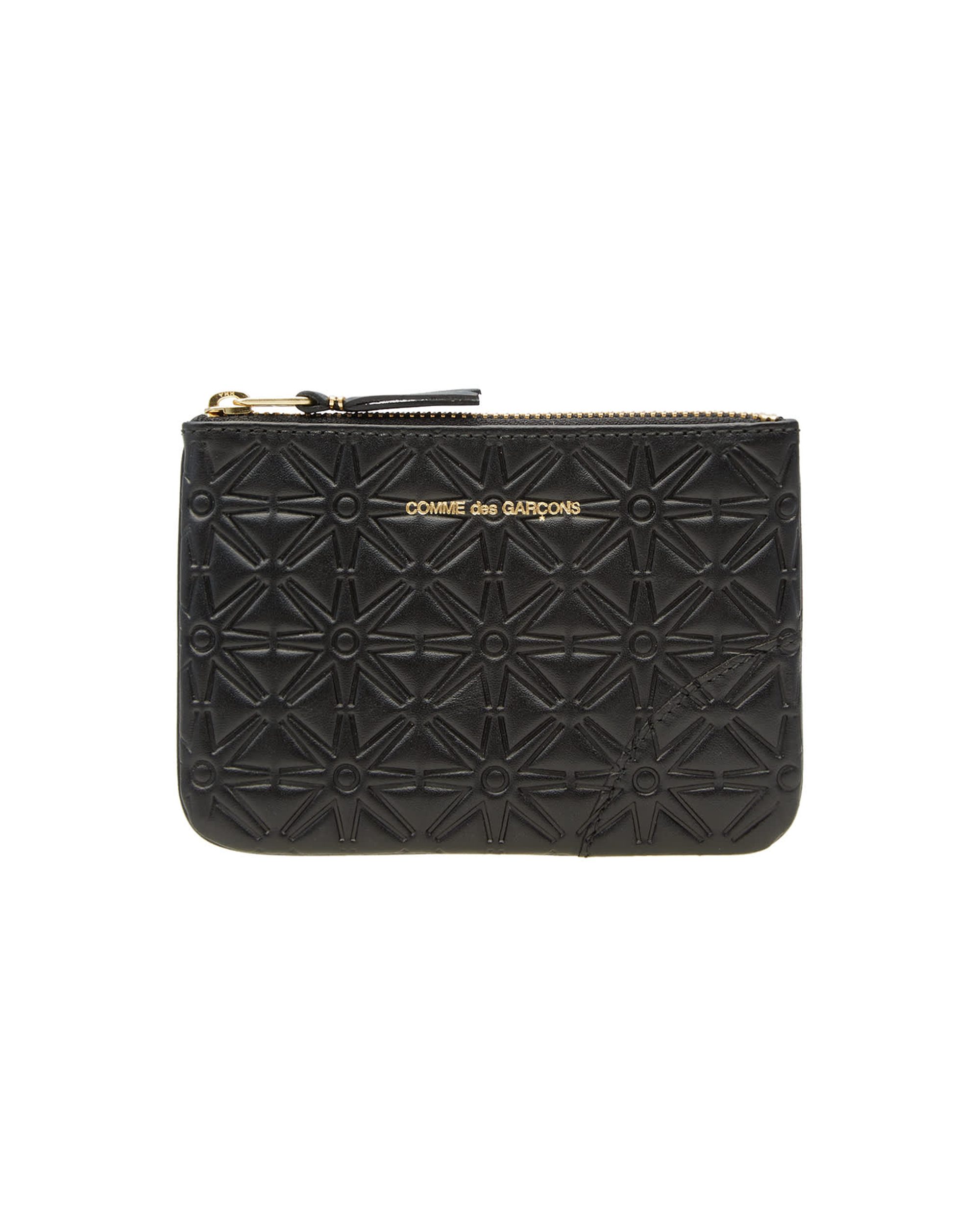 Embossed Coin Wallet - Black