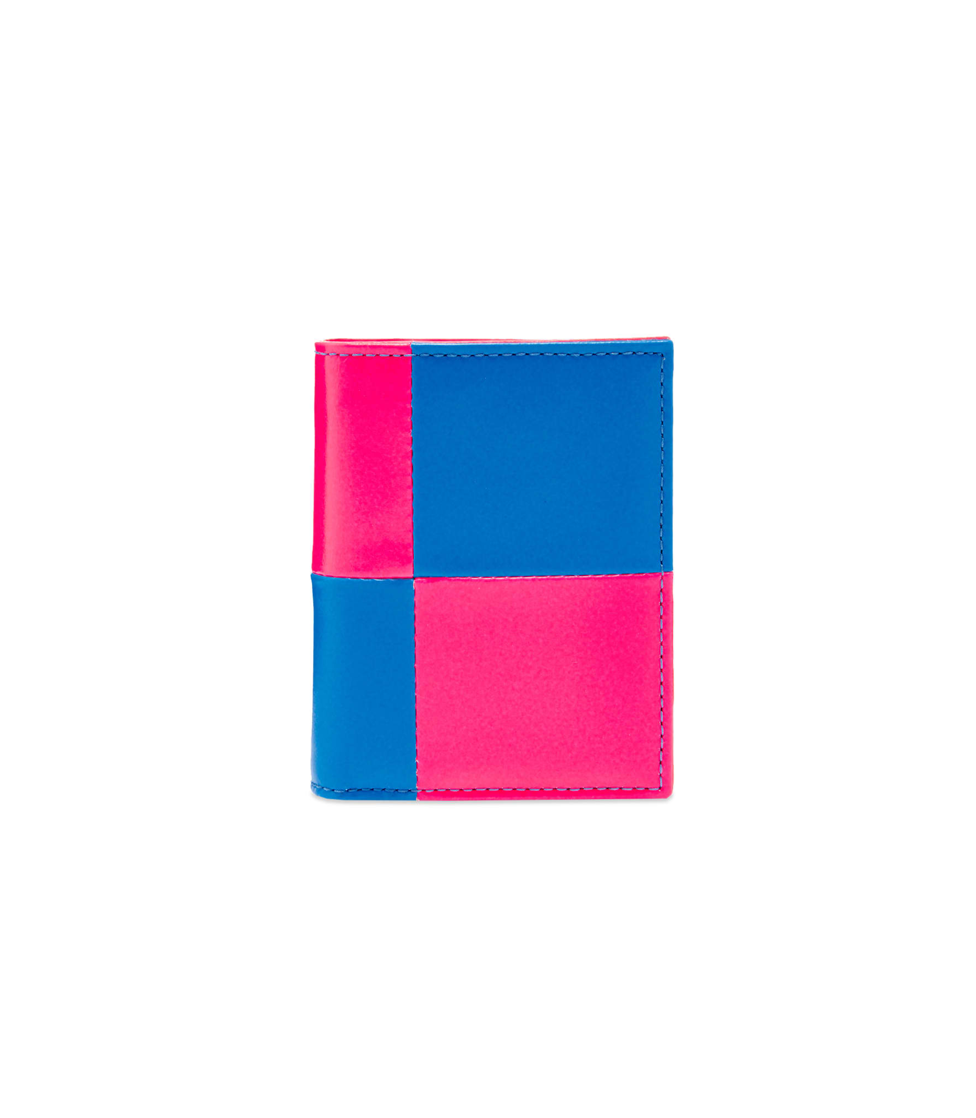 Fluo Squares Bifold Wallet - Pink / Blue