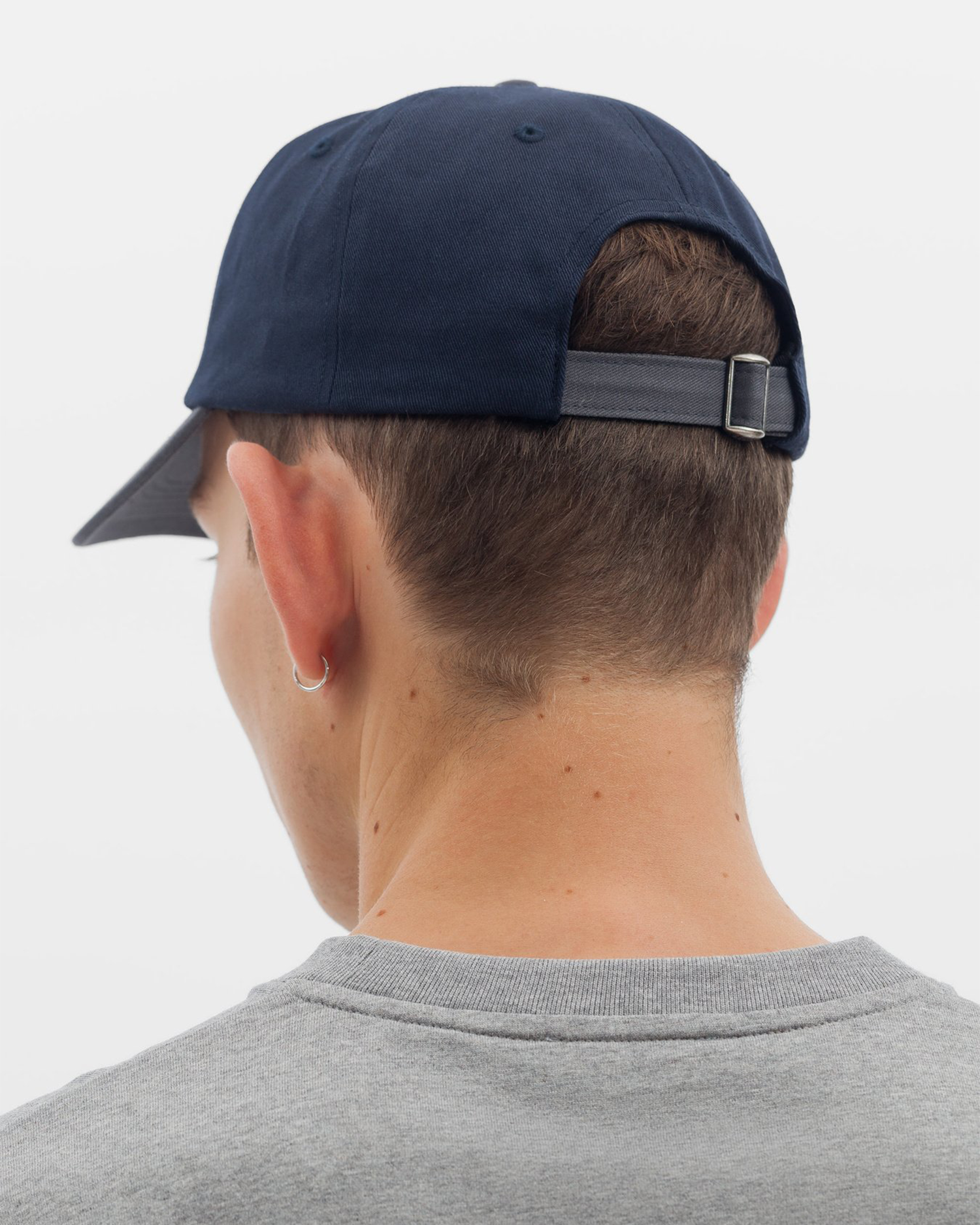 Varsity Logo Twill Cap - Dark Navy / Gray