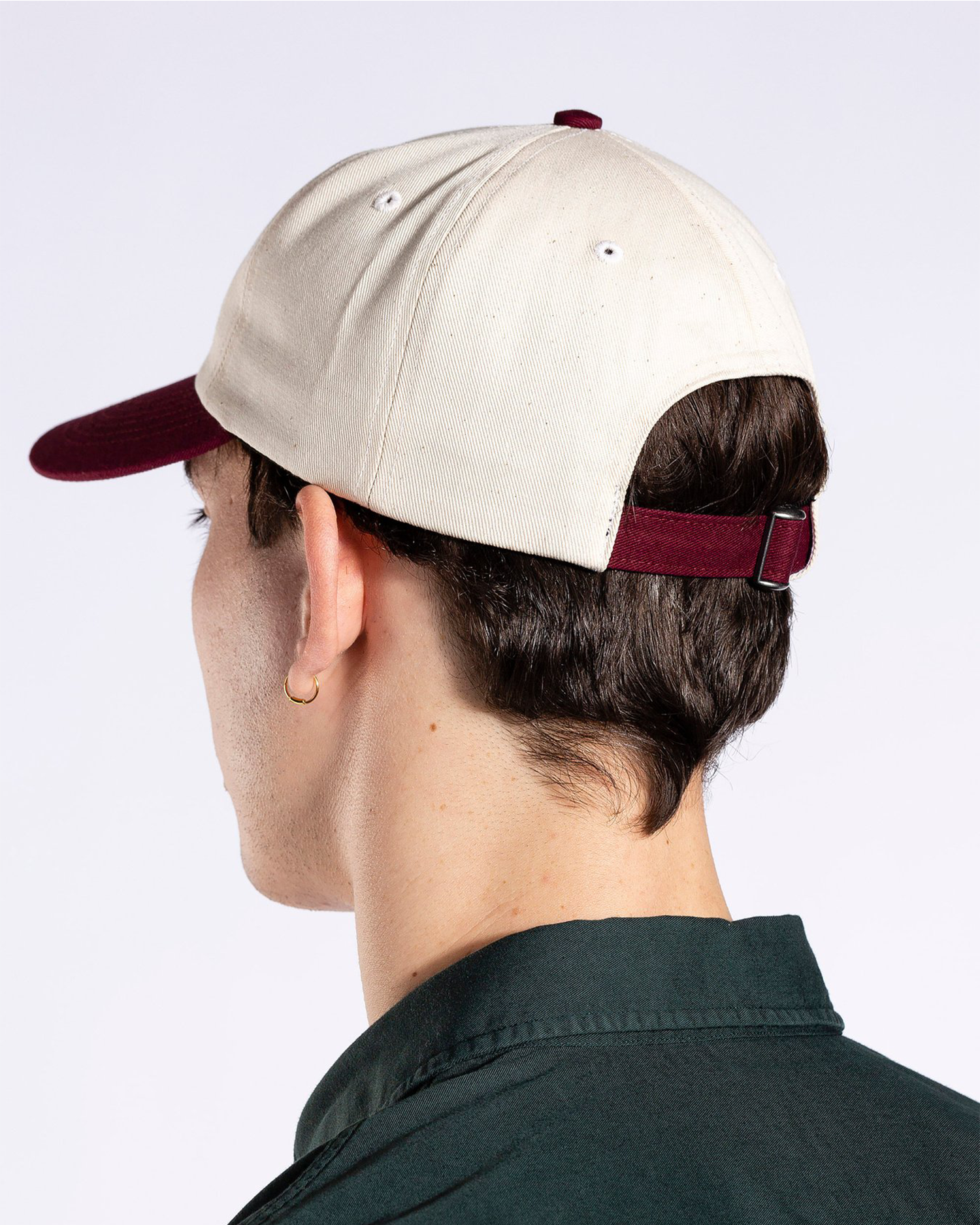 Varsity Logo Twill Cap - Burgundy / White
