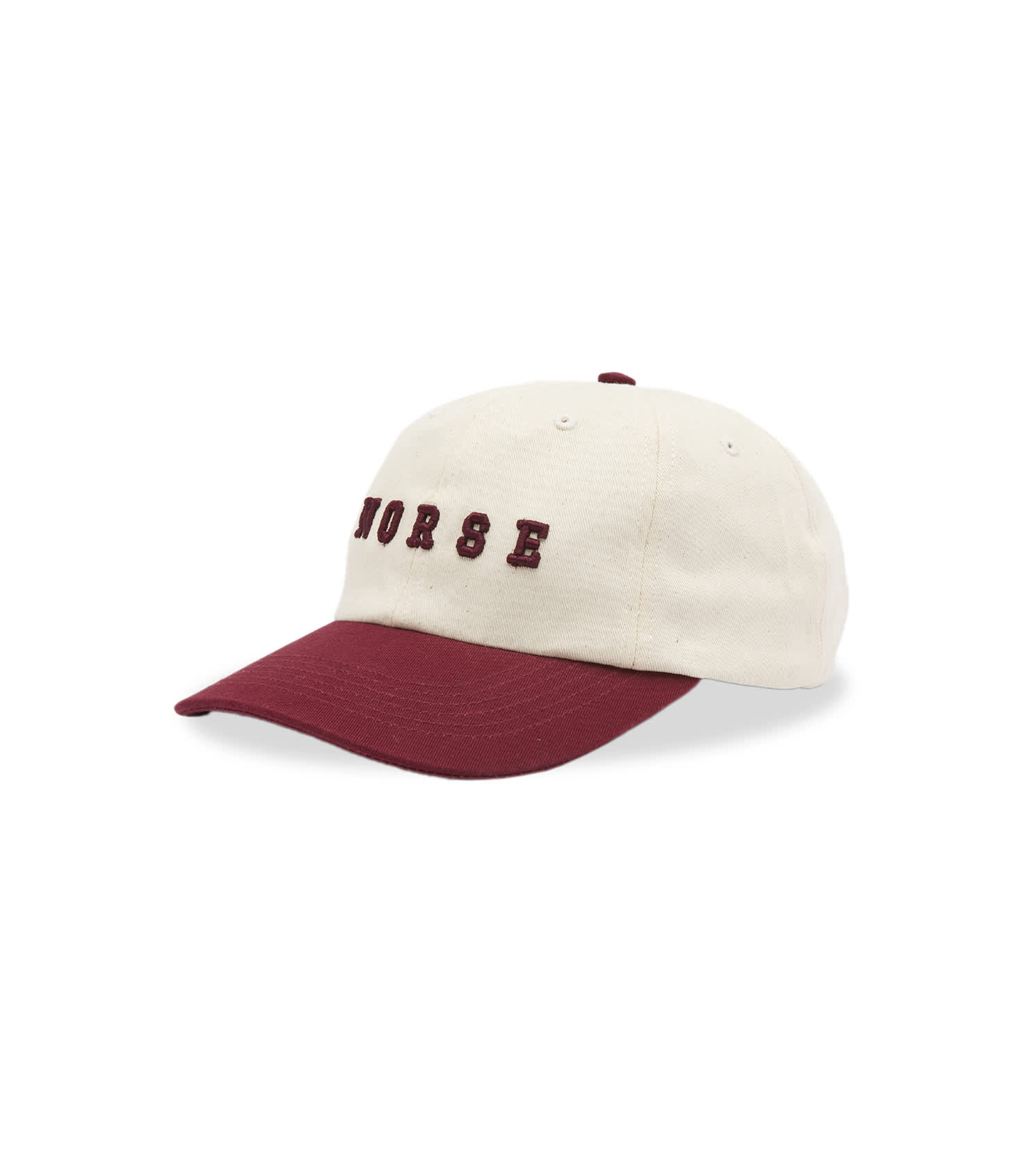 Varsity Logo Twill Cap - Burgundy / White