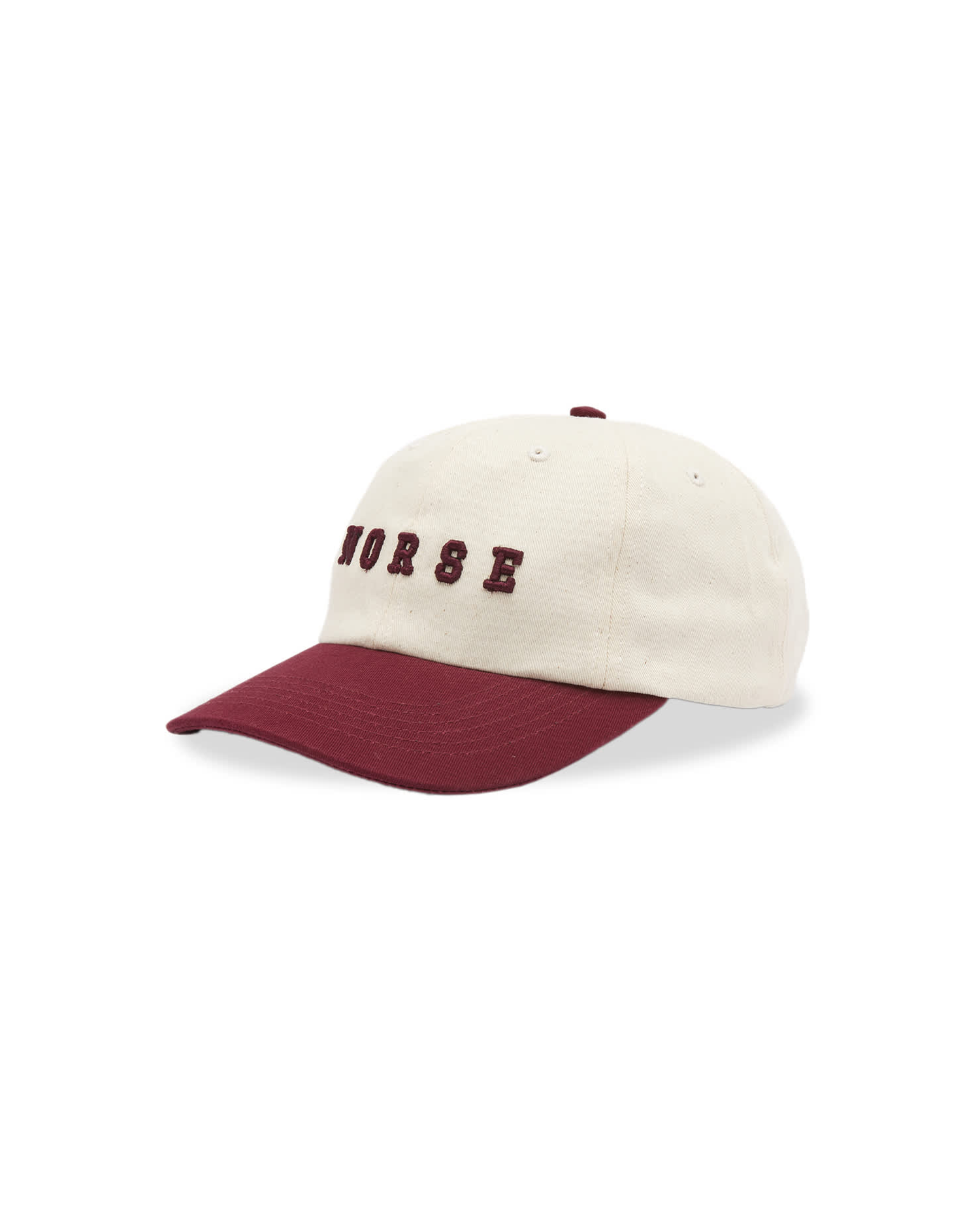 Varsity Logo Twill Cap - Burgundy / White