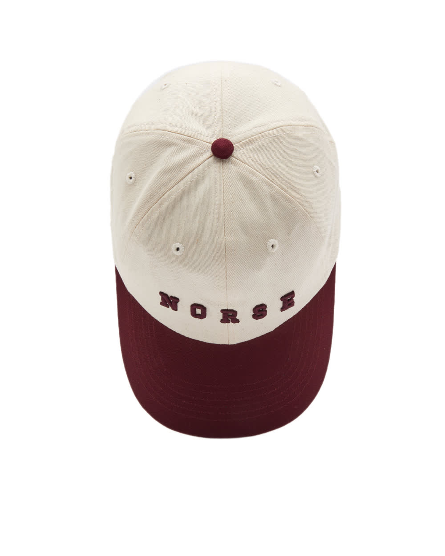 Varsity Logo Twill Cap - Burgundy / White