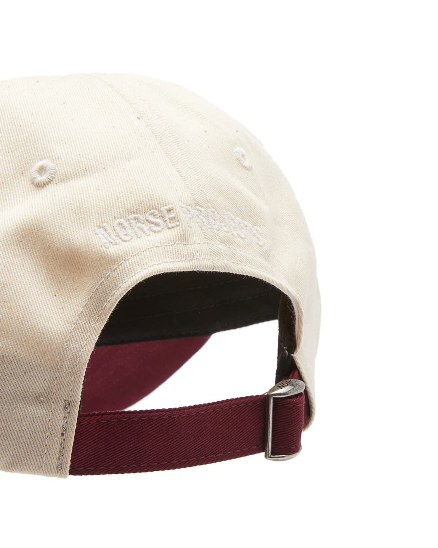 Varsity Logo Twill Cap - Burgundy / White