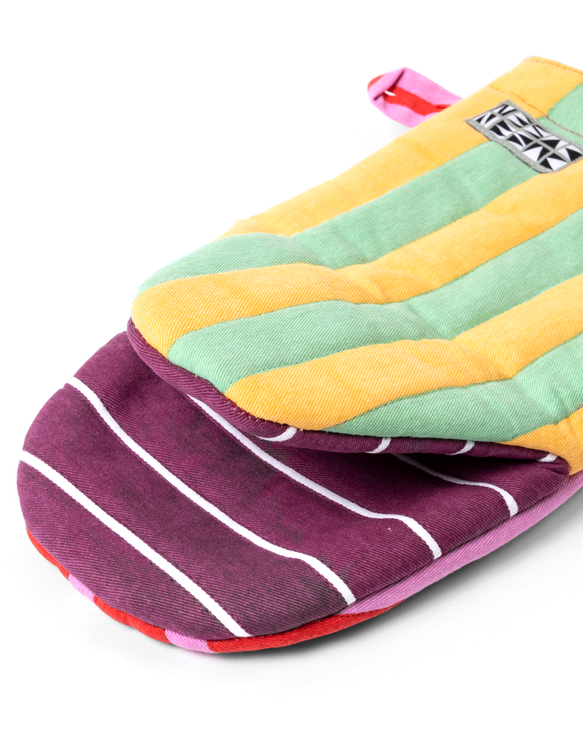 Stripe Oven Mitt - Shortcake