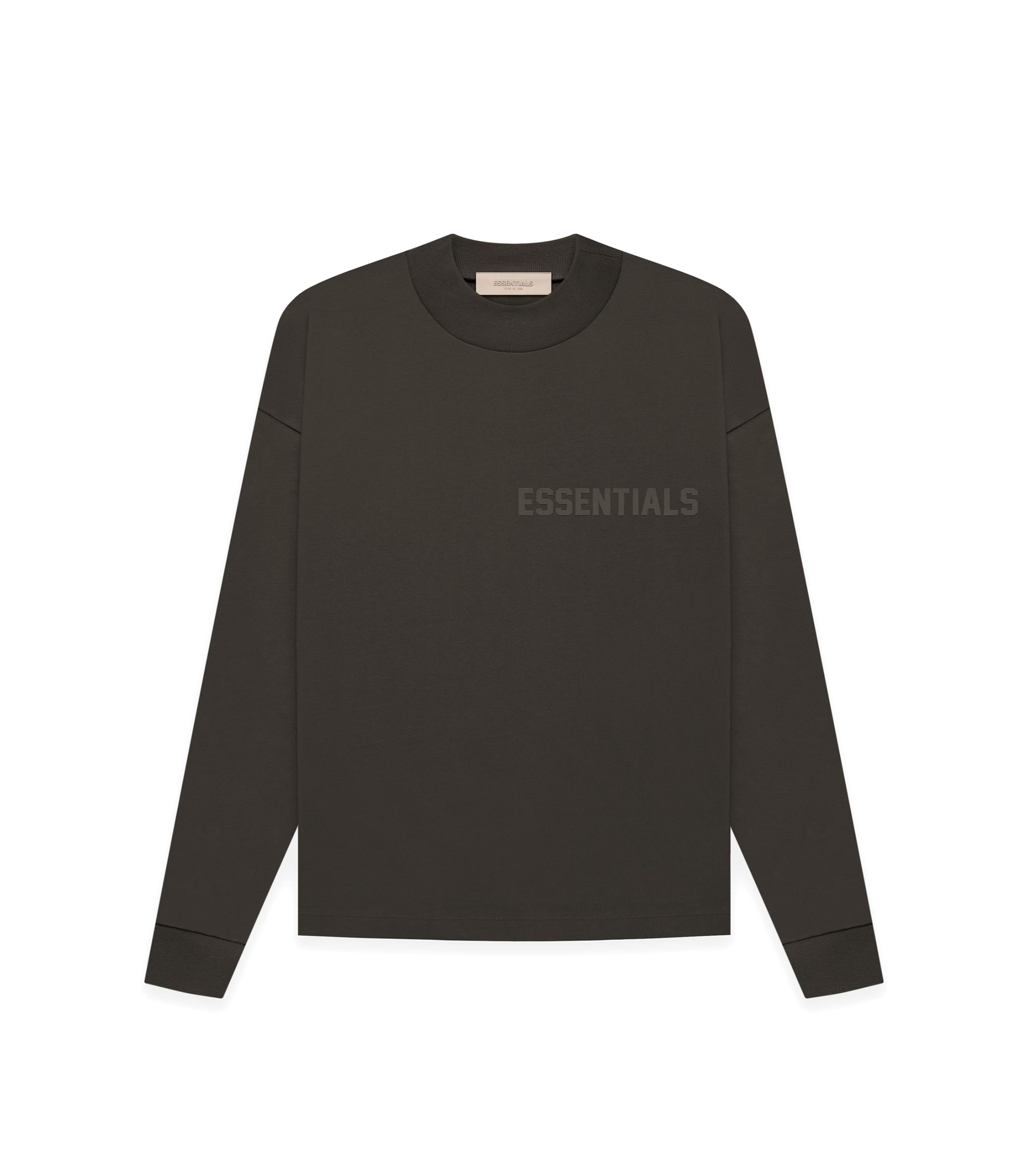 Essentials L/S T-Shirt - Off-Black