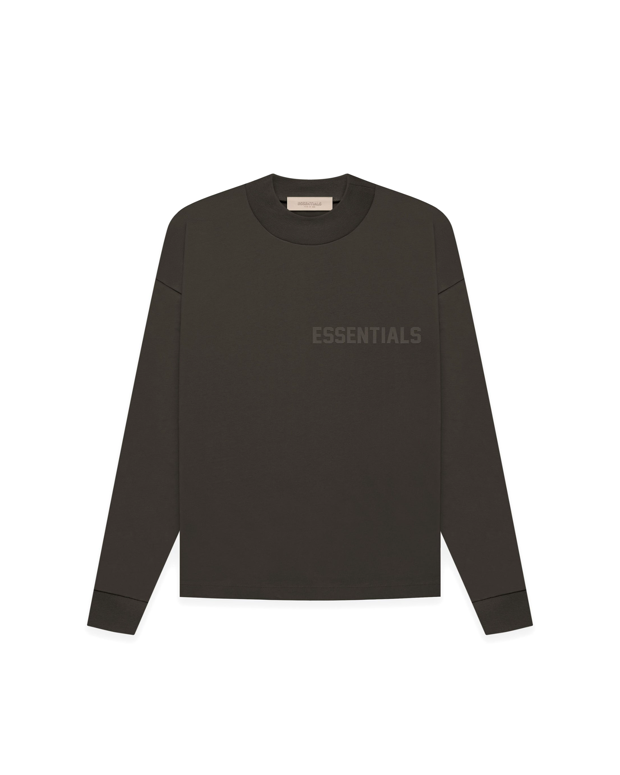Essentials L/S T-Shirt - Off-Black