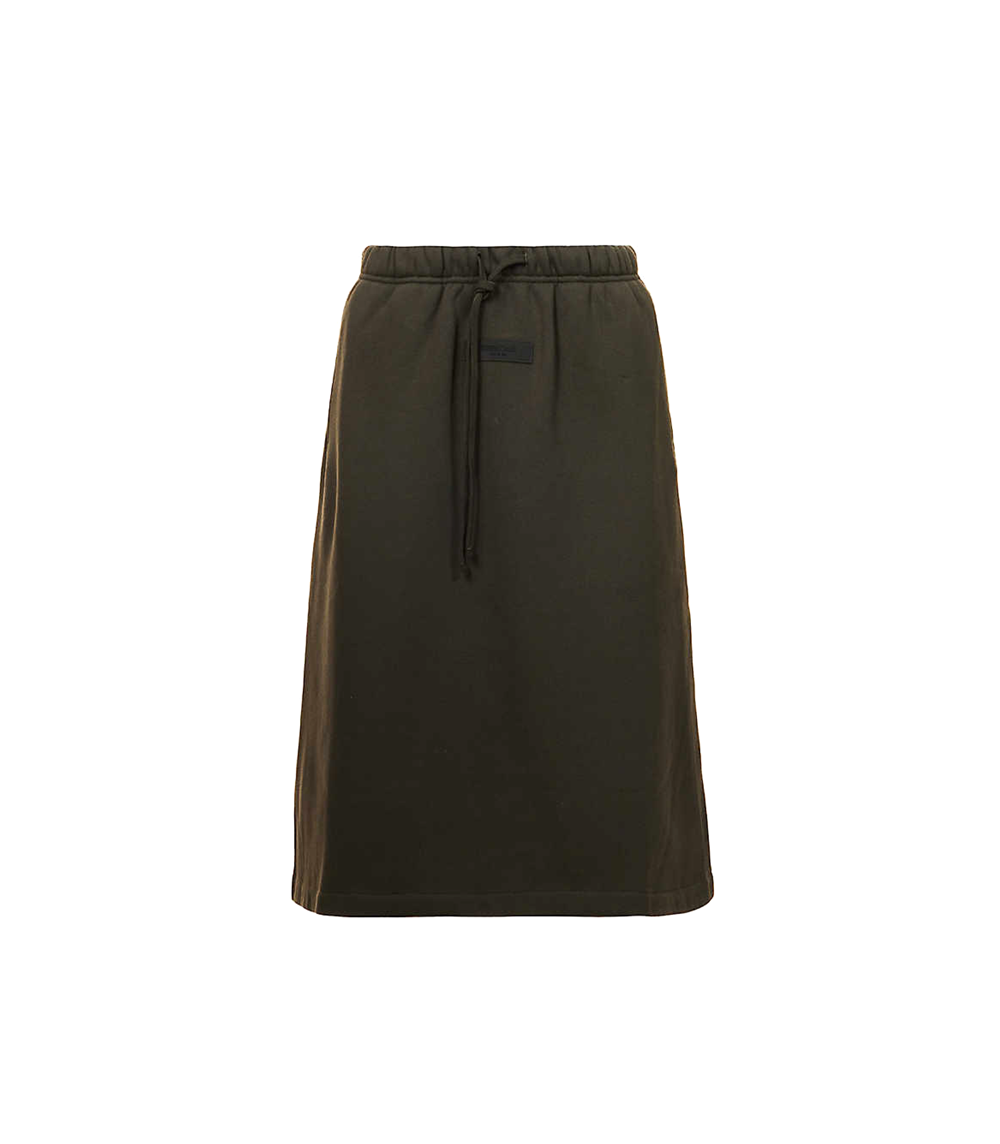 Essentials Mid-Length Skirt - Off Black