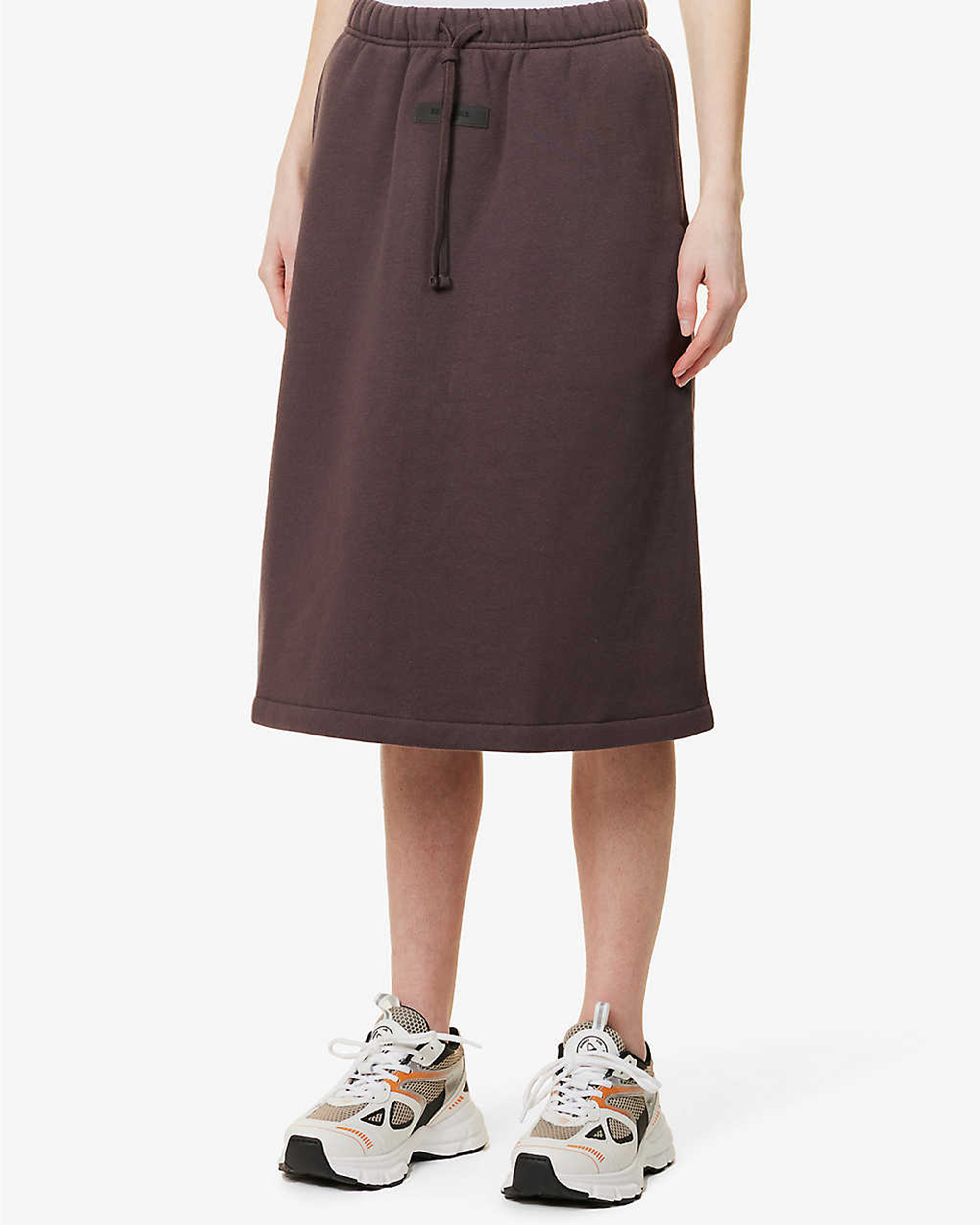 Essentials Mid-Length Skirt - Plum