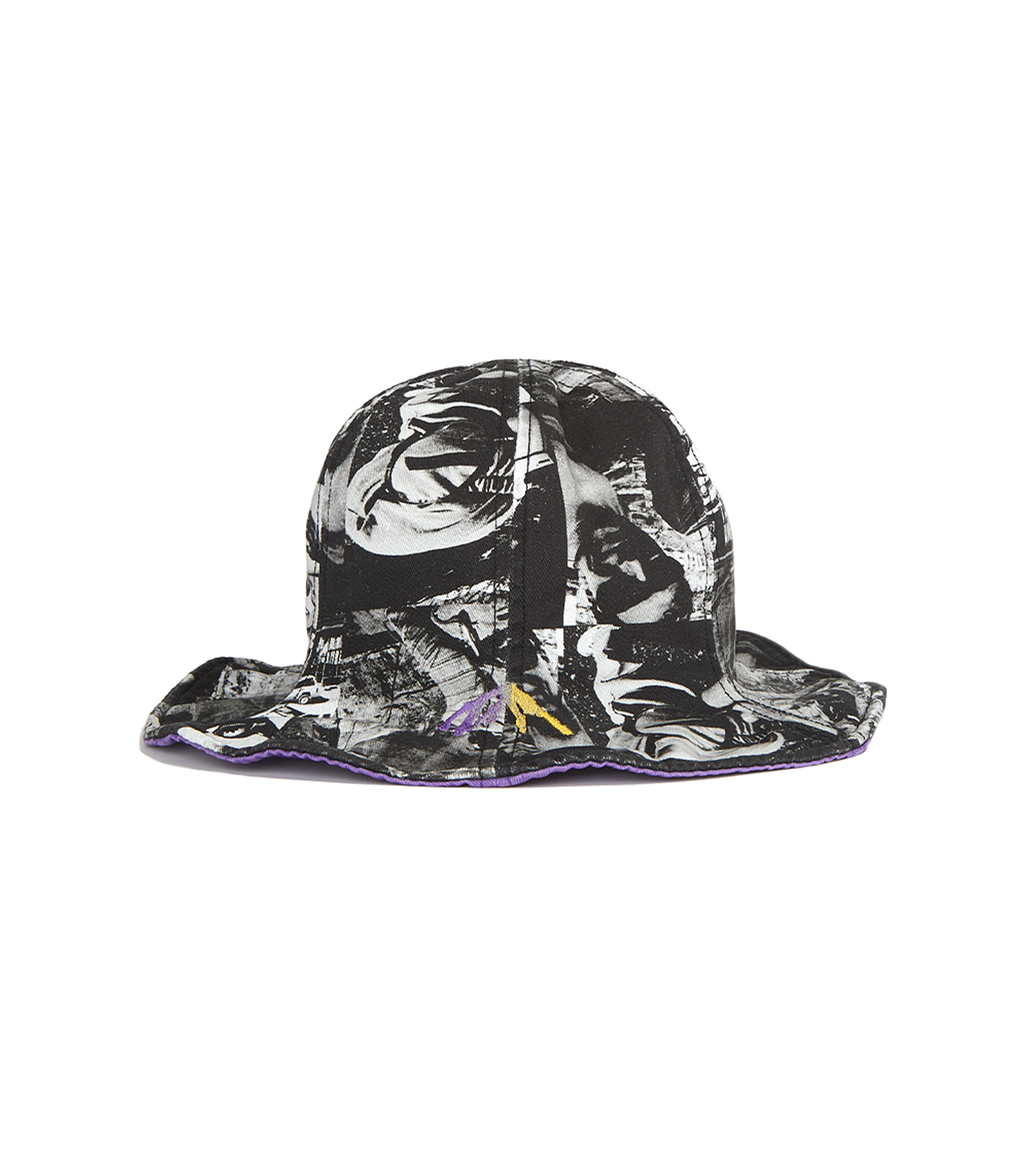 Reversible Tulip Bucket Hat - Print / Purple