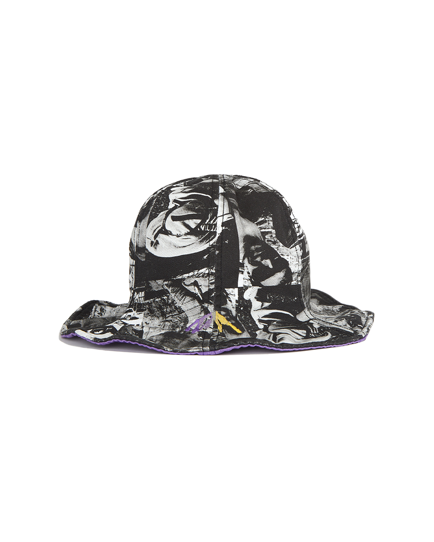 Reversible Tulip Bucket Hat - Print / Purple