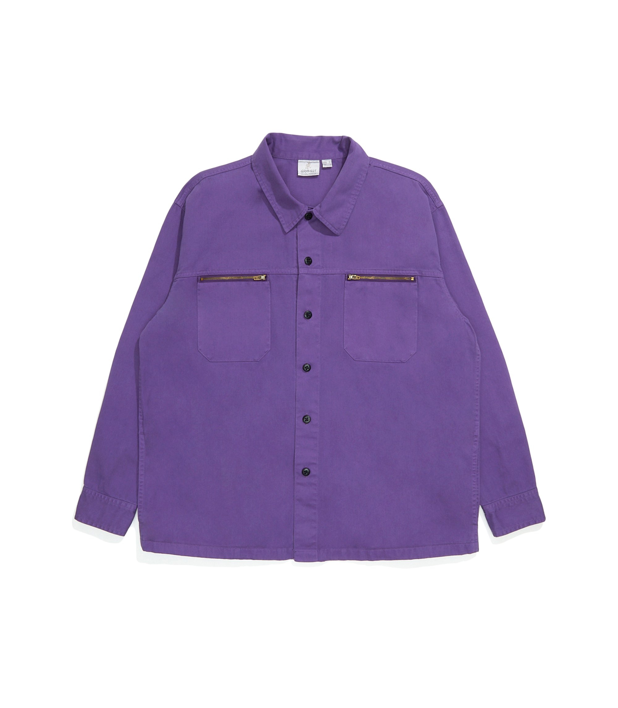 Cotton Twill Work Shirt - Purple