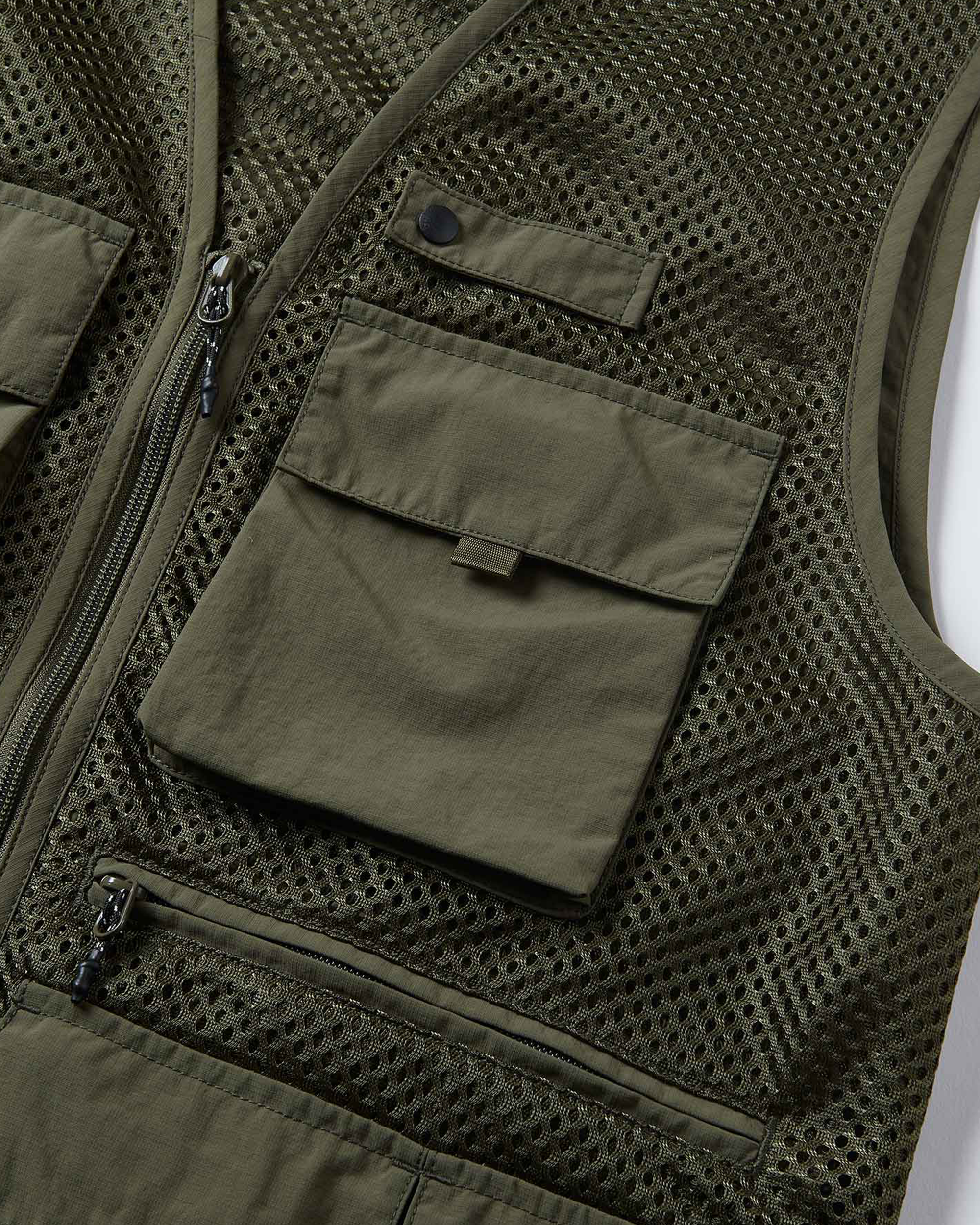 Gone Fishing Vest - Army Green