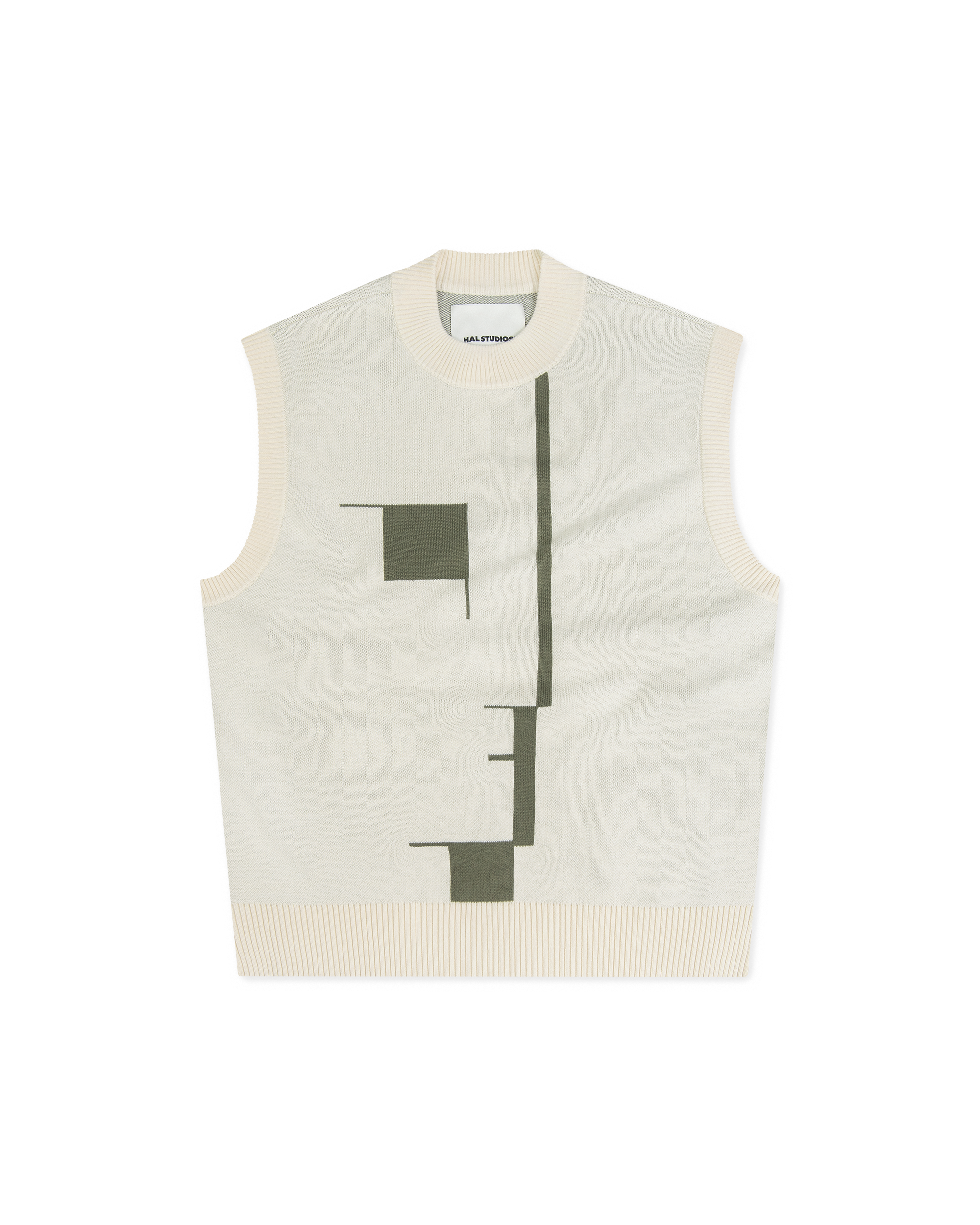 HALHAUS KNIT VEST - BONE