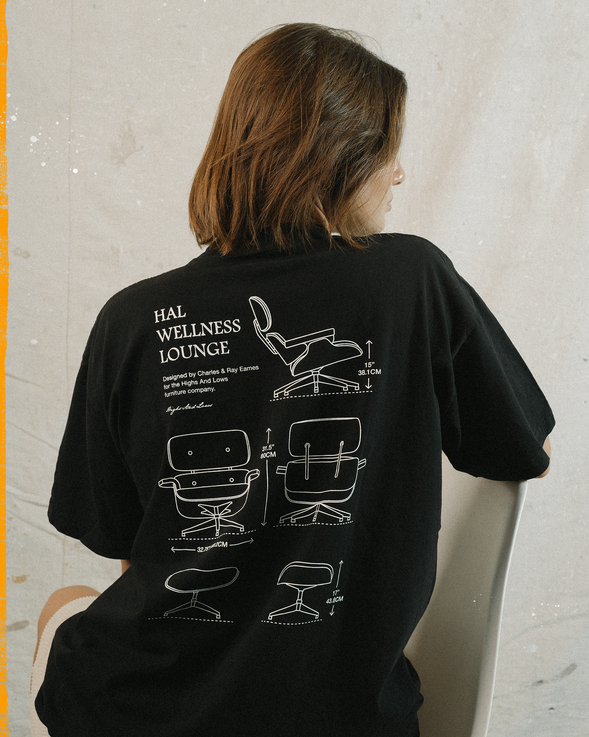 HAL WELLNESS LOUNGE T-SHIRT BLACK