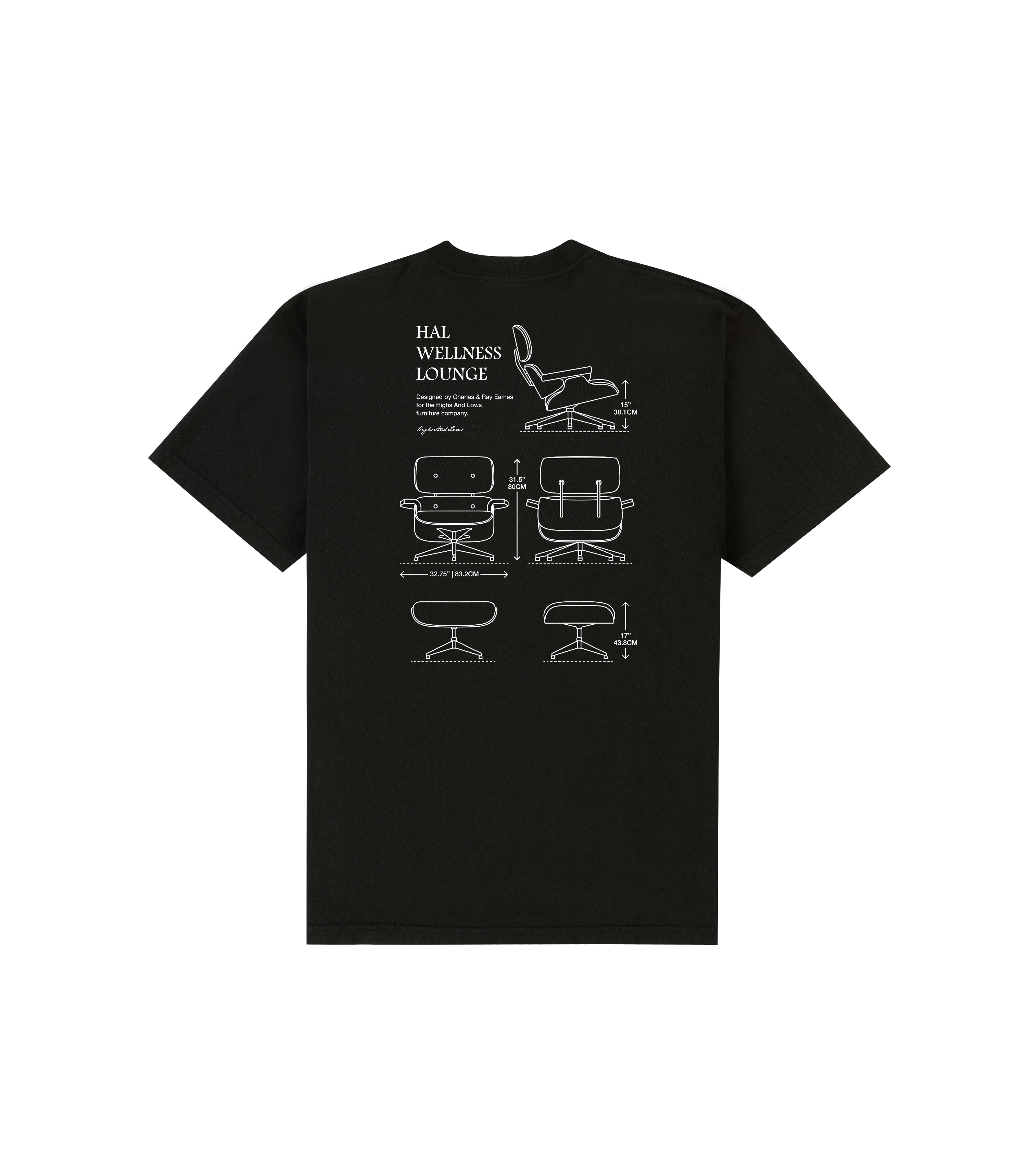 HAL WELLNESS LOUNGE T-SHIRT BLACK